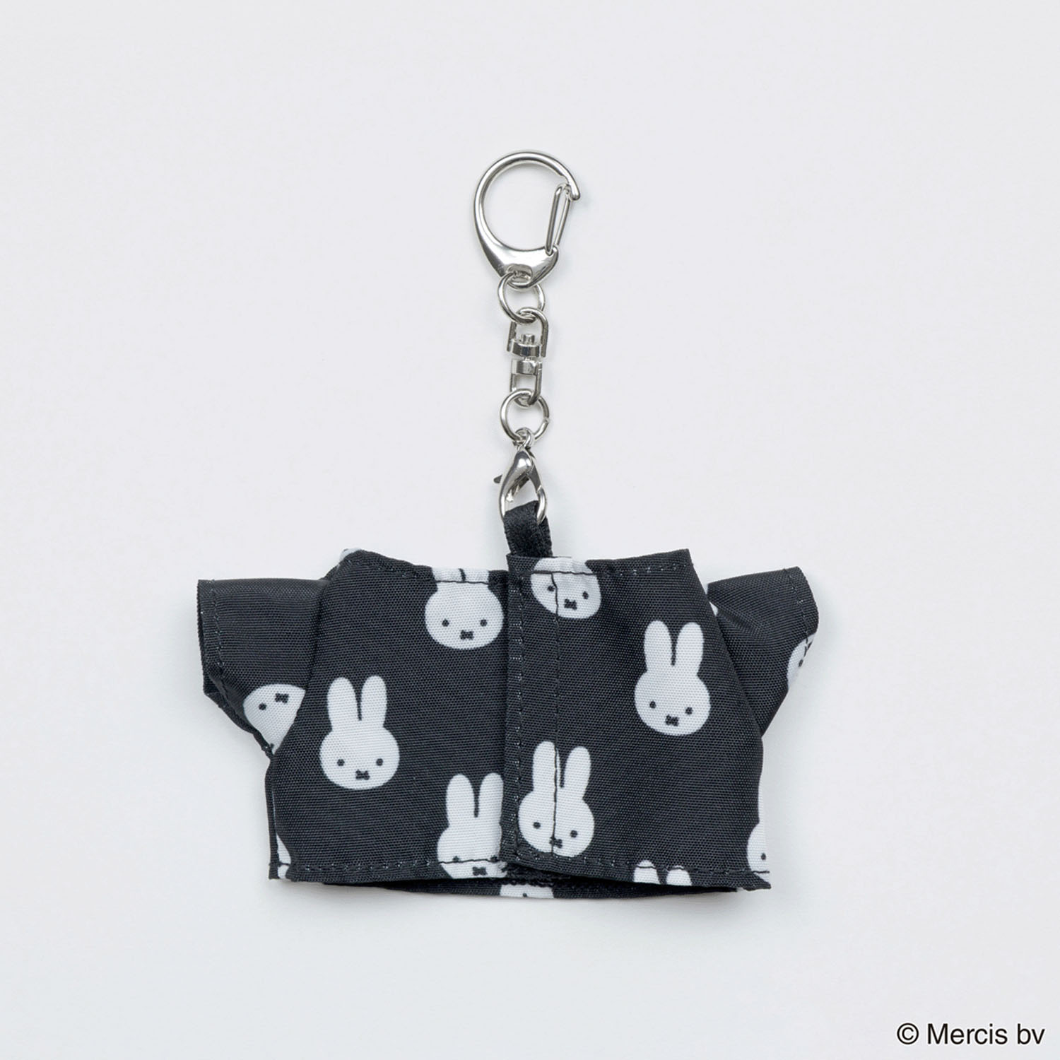 MIFFY 千鳥＆モノトーン ミニTシャツ型チャーム ブラック - 画像2