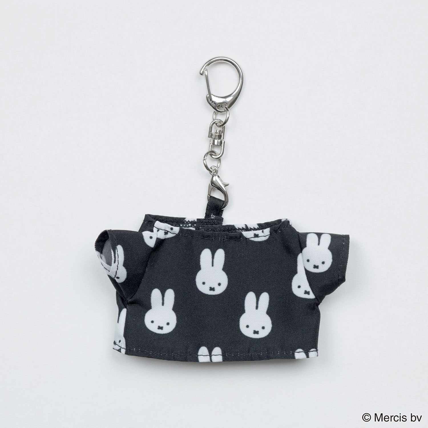 MIFFY 千鳥＆モノトーン ミニTシャツ型チャーム ブラック - 画像1