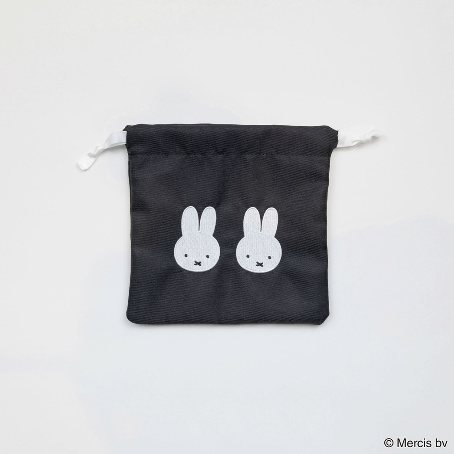 MIFFY 千鳥＆モノトーン 巾着  ブラック - 画像1