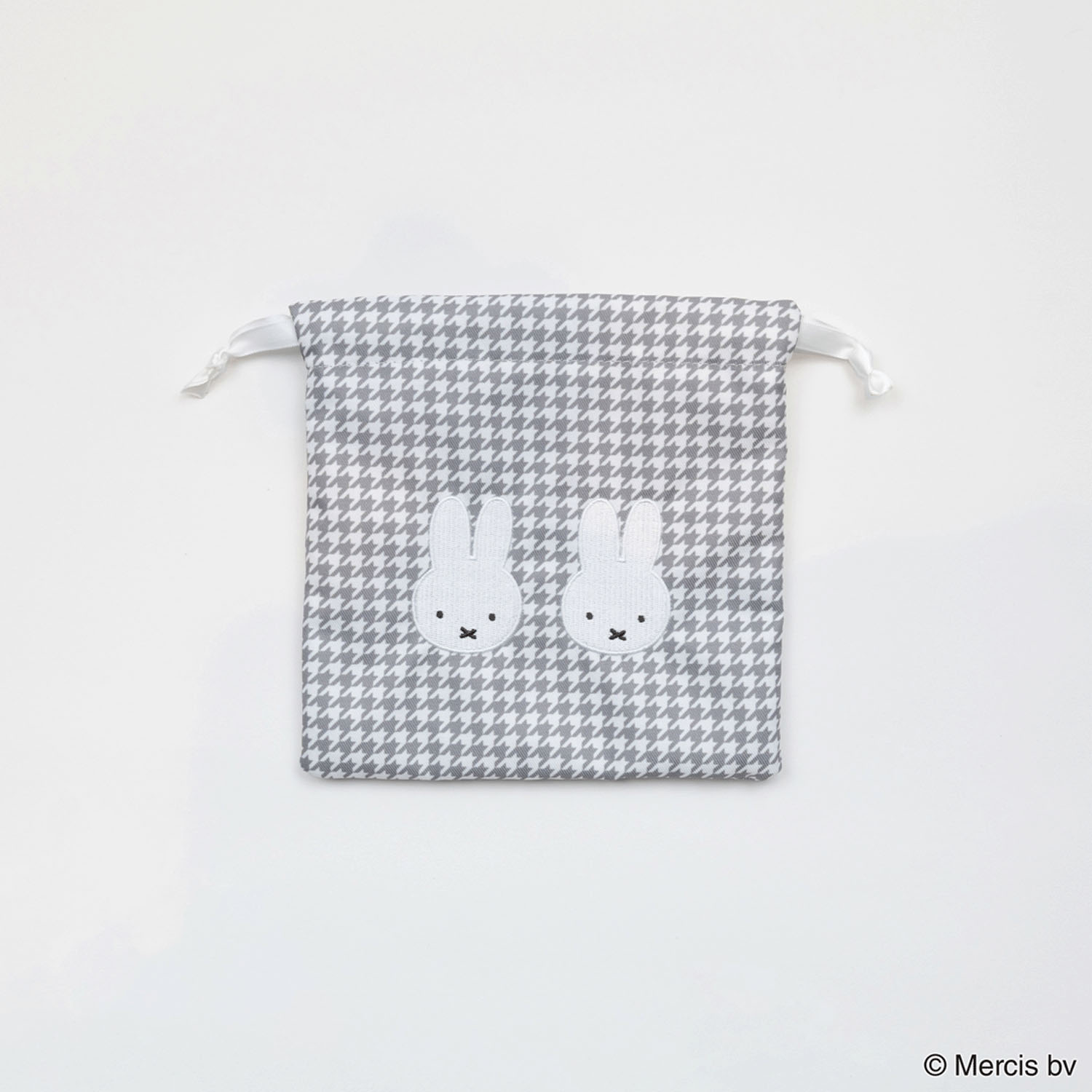 MIFFY 千鳥＆モノトーン 巾着  千鳥格子 - 画像1