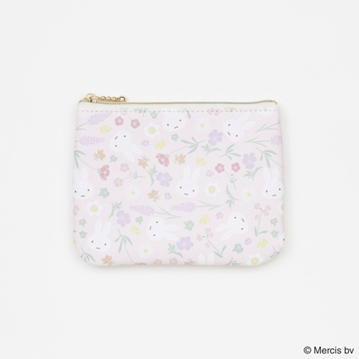 ミッフィー フローラルパターン ティッシュポーチ ピンク - 画像1