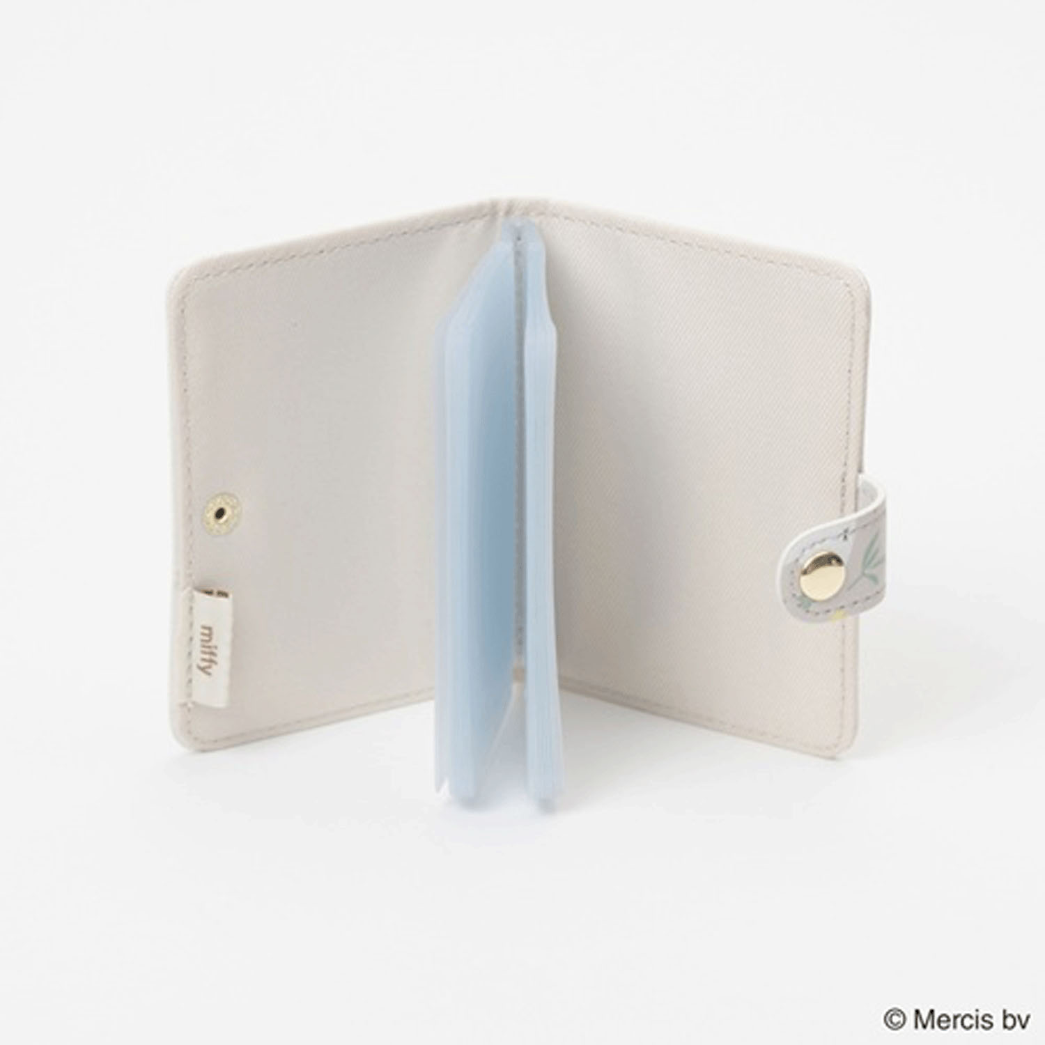 ミッフィー フローラルパターン カードケース ベージュ - 画像3