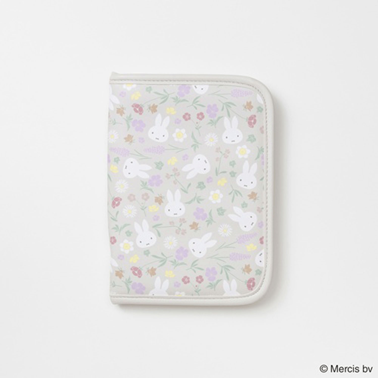 ミッフィー フローラルパターン マルチケース ベージュ - 画像1