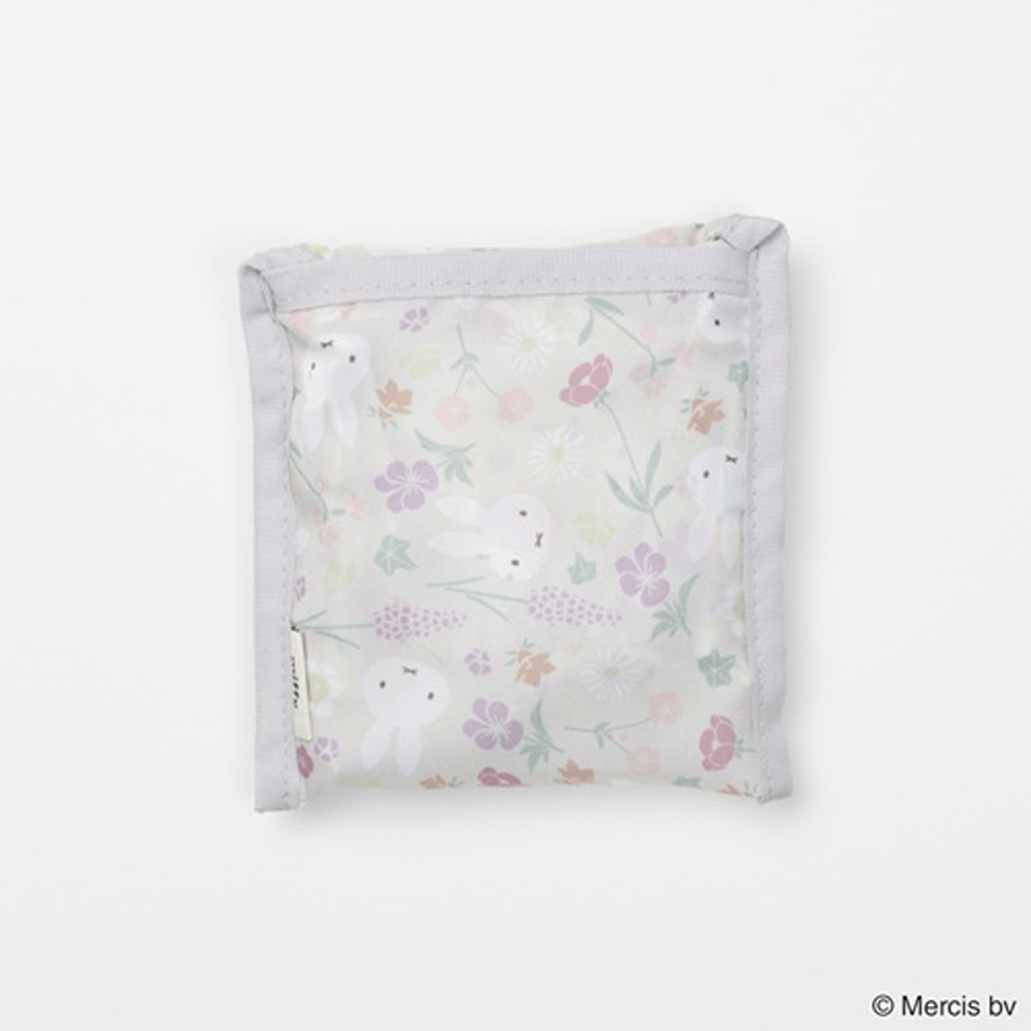 ミッフィー フローラルパターン ショッピングバッグS  ベージュ - 画像4