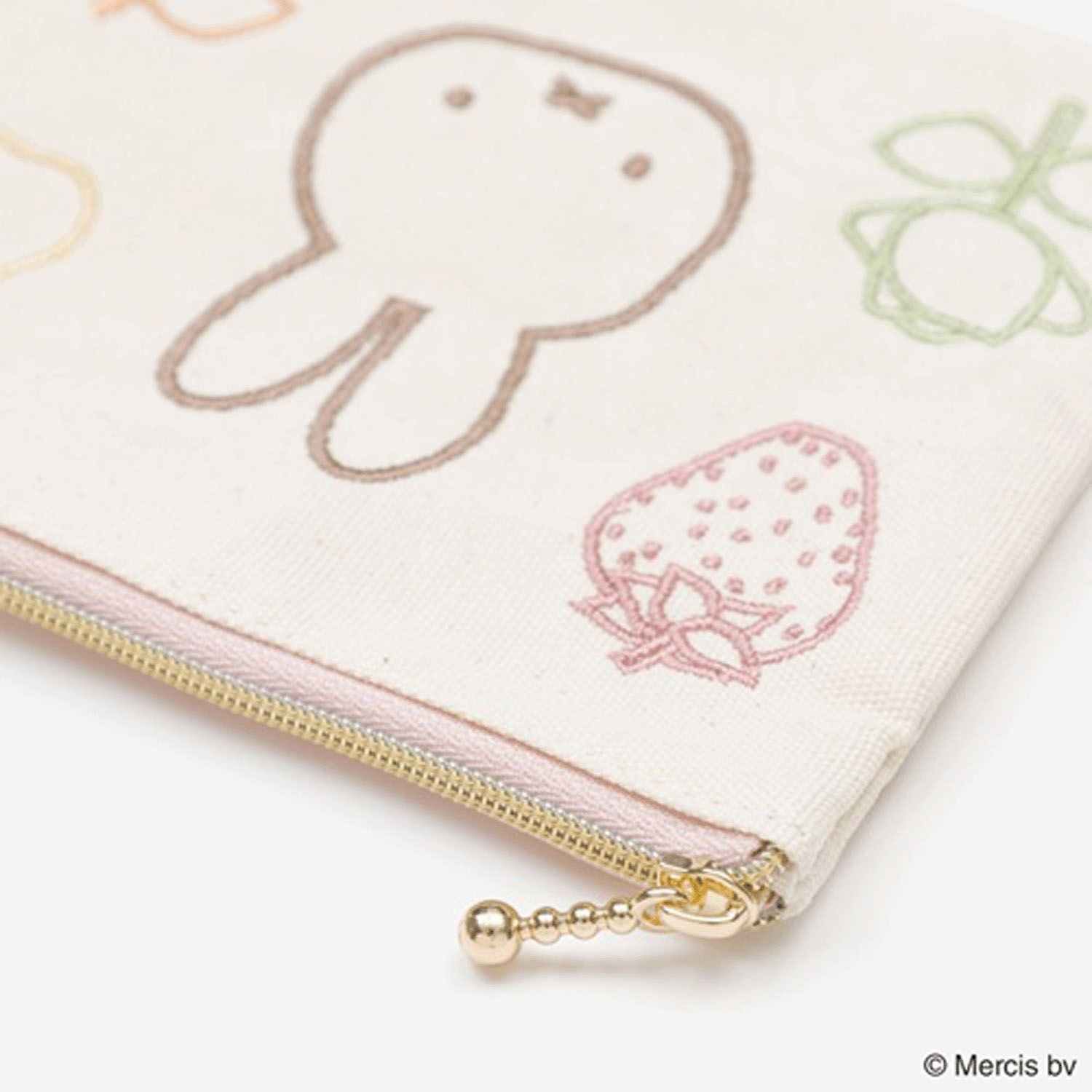 ブルーナ カラフルライン ミニフラットポーチ ミッフィー - 画像3