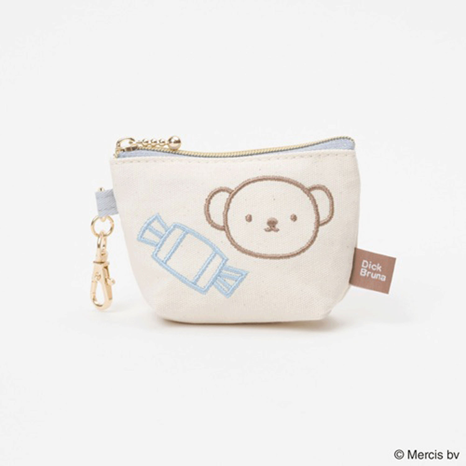 ブルーナ カラフルライン マイクロ台形ポーチ ボリス - 画像1