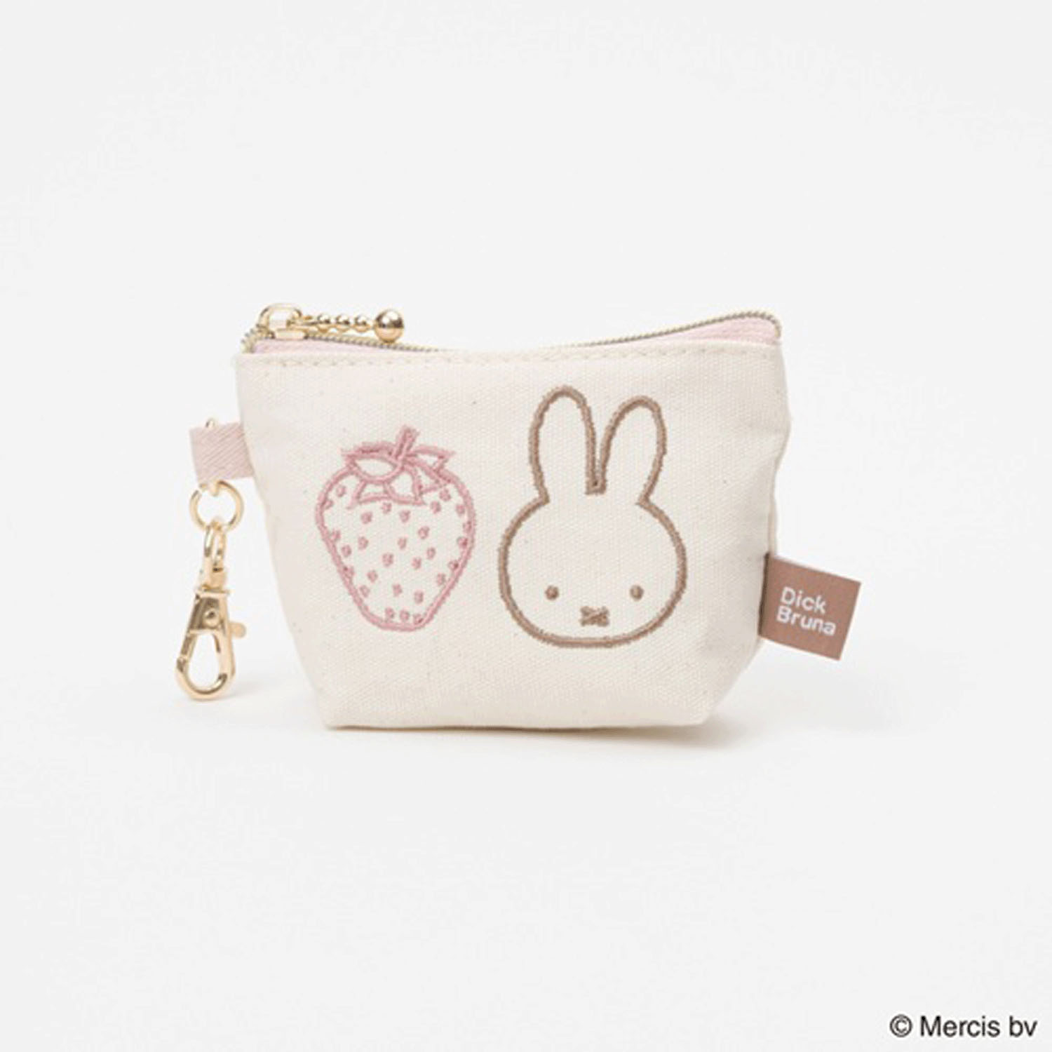 ブルーナ カラフルライン マイクロ台形ポーチ ミッフィー - 画像1