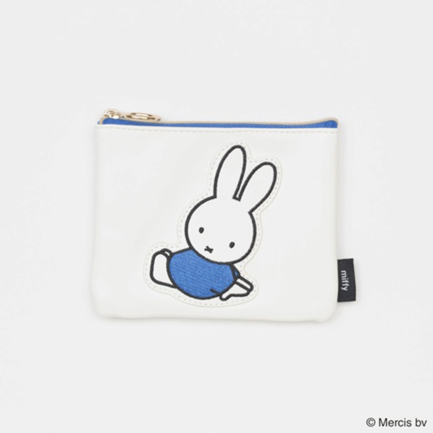 ミッフィーパッチ ミニフラットポーチ ブルーナブルー - 画像1