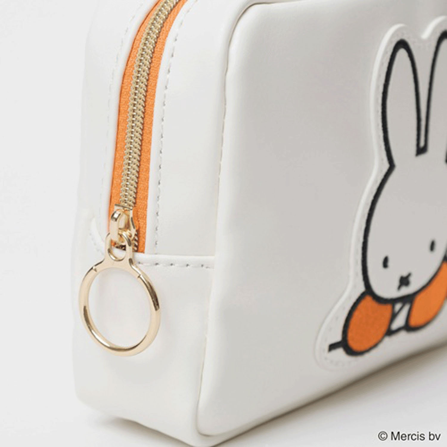 ミッフィーパッチ スクエアポーチ ブルーナレッド - 画像3