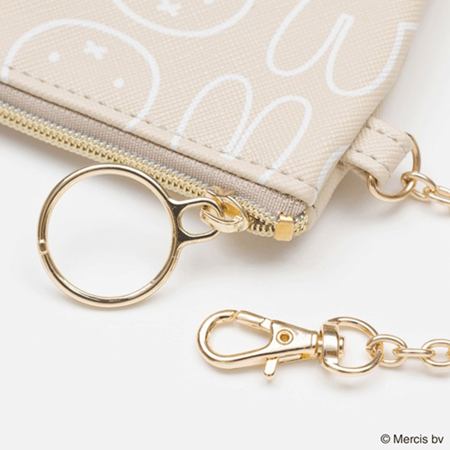 ミッフィー コイン＆パスケース フェイスモチーフ ベージュ - 画像3