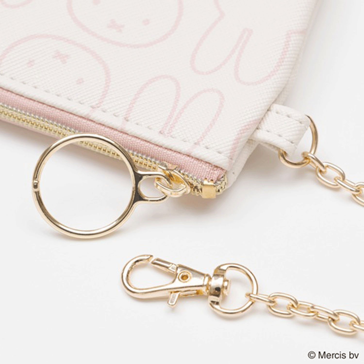 ミッフィー コイン＆パスケース フェイスモチーフ ピンク - 画像3