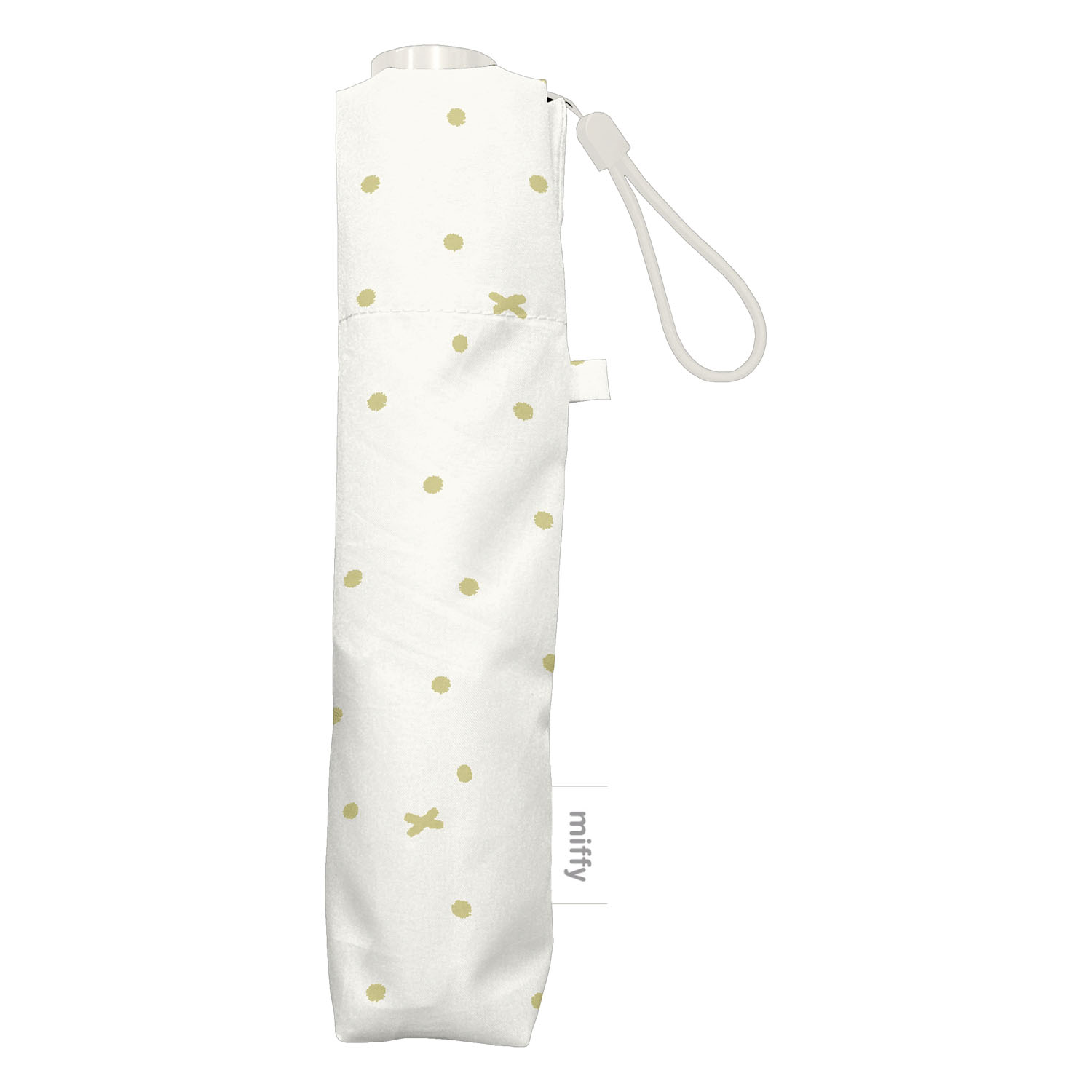 ミッフィー 晴雨兼用超軽量折りたたみ傘 ドットフェイス柄 - 画像4