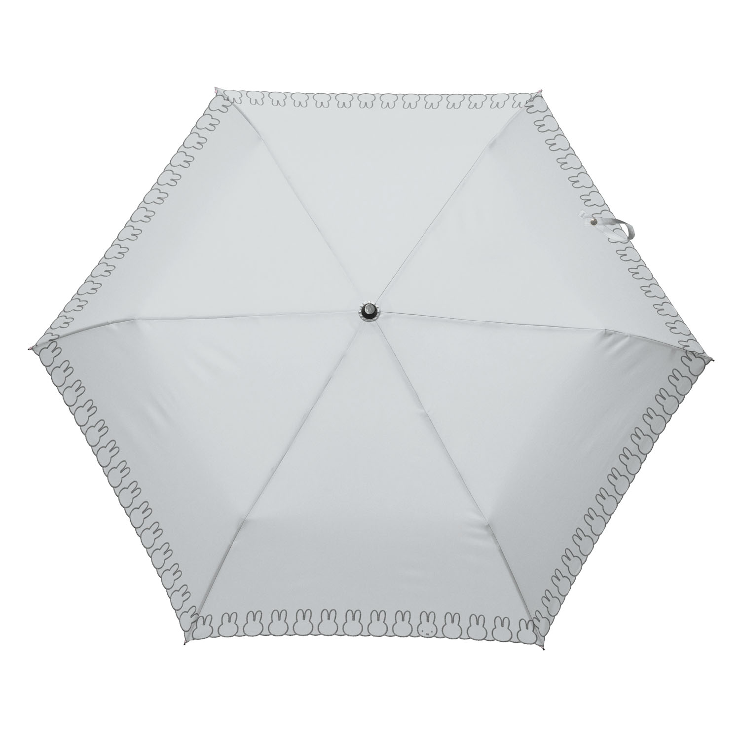 ミッフィー 1級遮光晴雨兼用コンパクト折傘 ミッフィーハンドル＆刺繍タイプ 刺繍miffy miffy miffy - 画像3