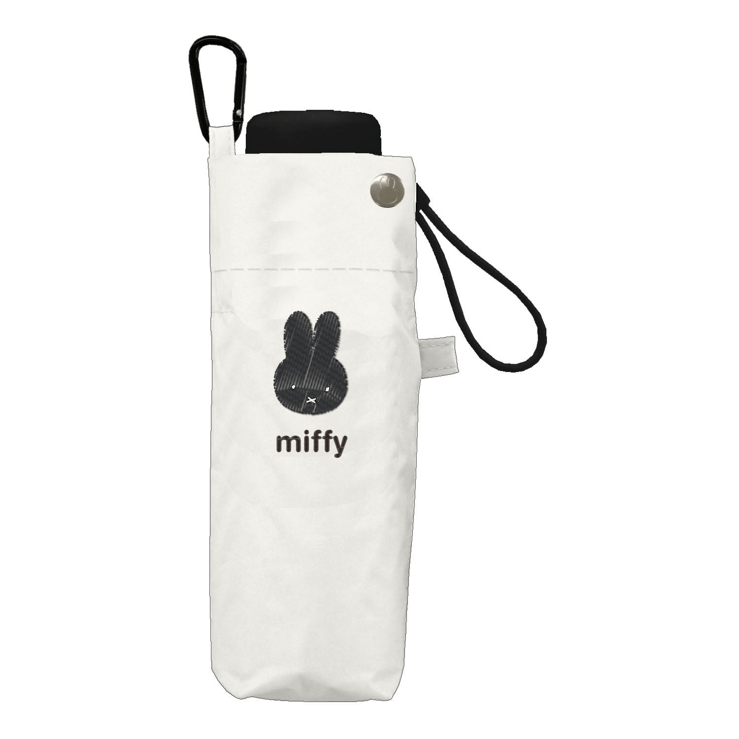 ミッフィー 1級遮光晴雨兼用超コンパクト折りたたみ傘 5段角型モノトーン ホワイト - 画像4