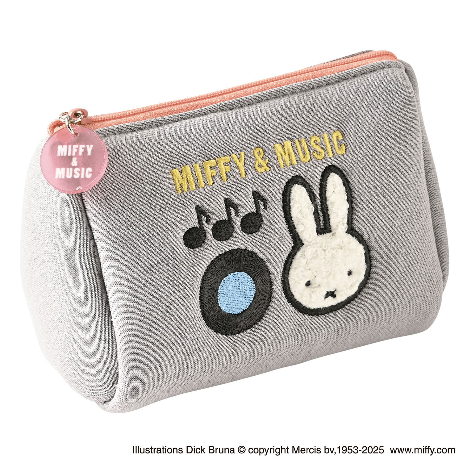 ミッフィー ポーチ グレー MIFFY＆MUSIC - 画像1