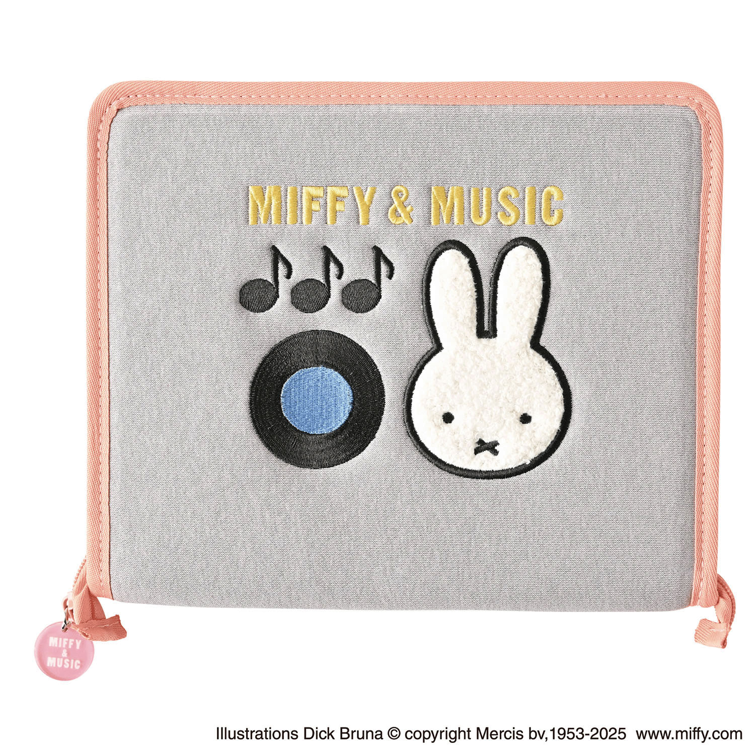 ミッフィー ステーショナリーケース グレー MIFFY＆MUSIC - 画像1