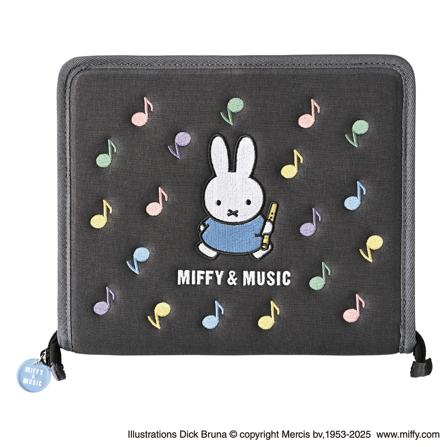 ミッフィー ステーショナリーケース ブラック MIFFY＆MUSIC - 画像1
