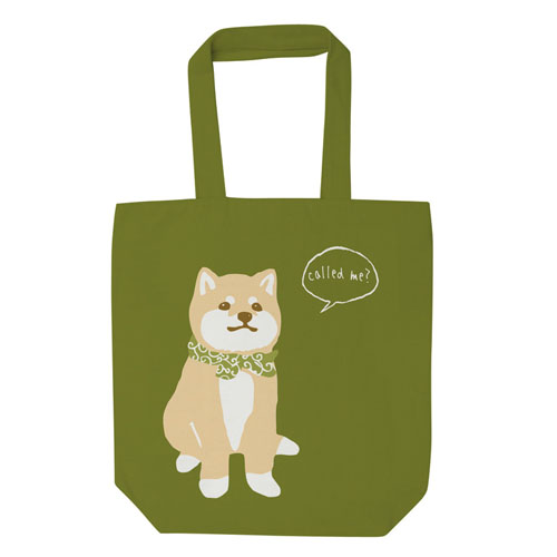 トートバッグ まめしばカーキ - 画像1