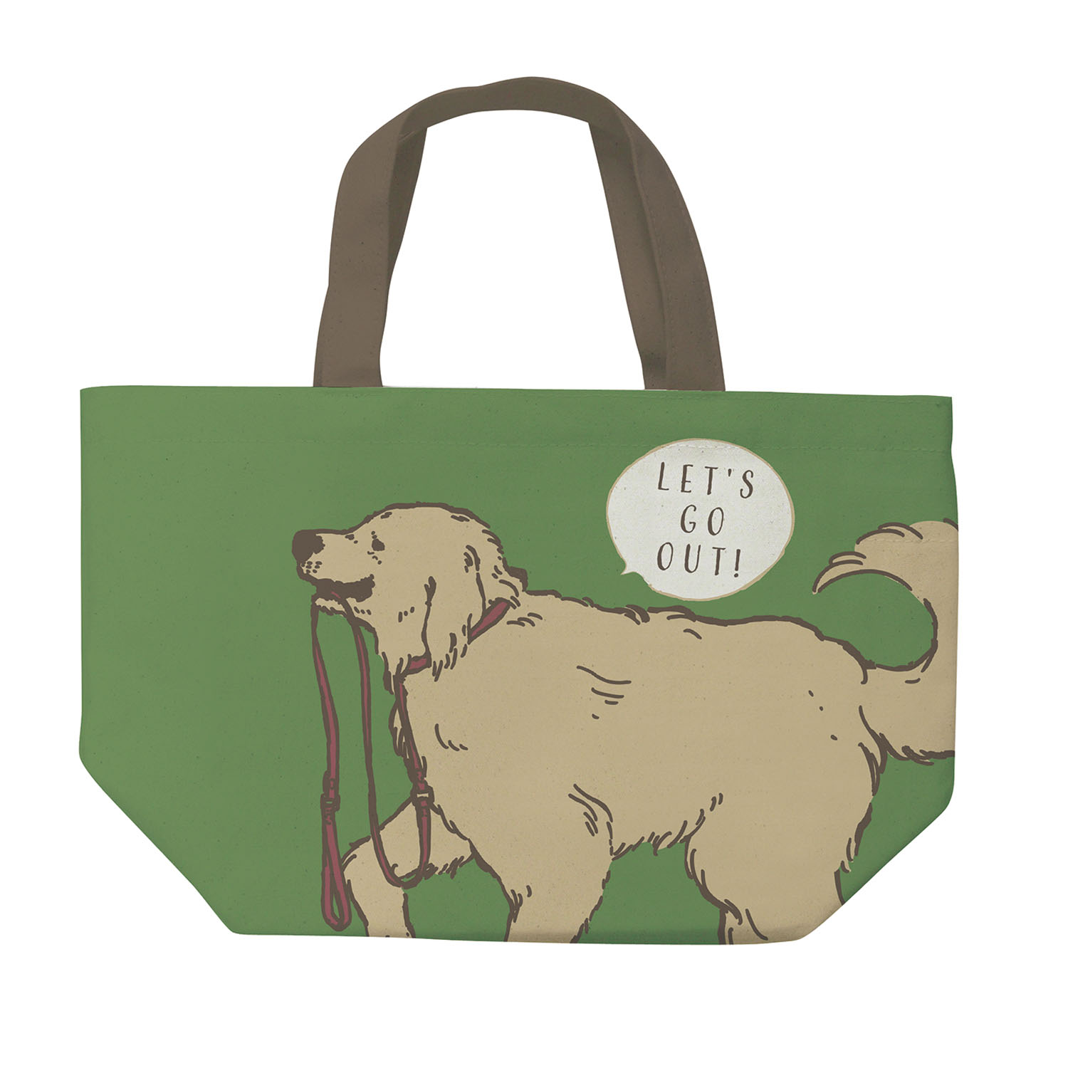 ミニトートバッグ モモとお散歩 - 画像1