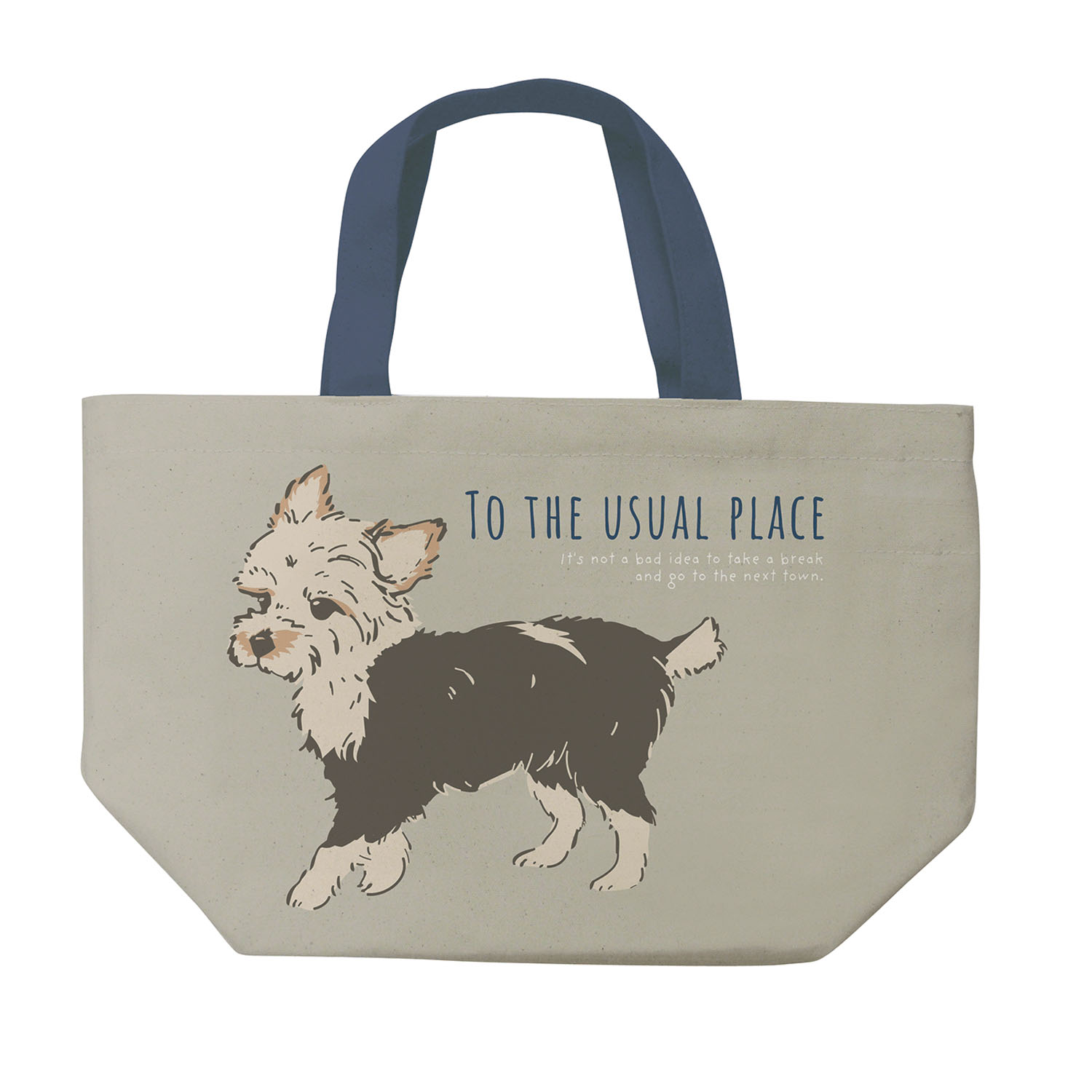 ミニトートバッグ ムギお散歩