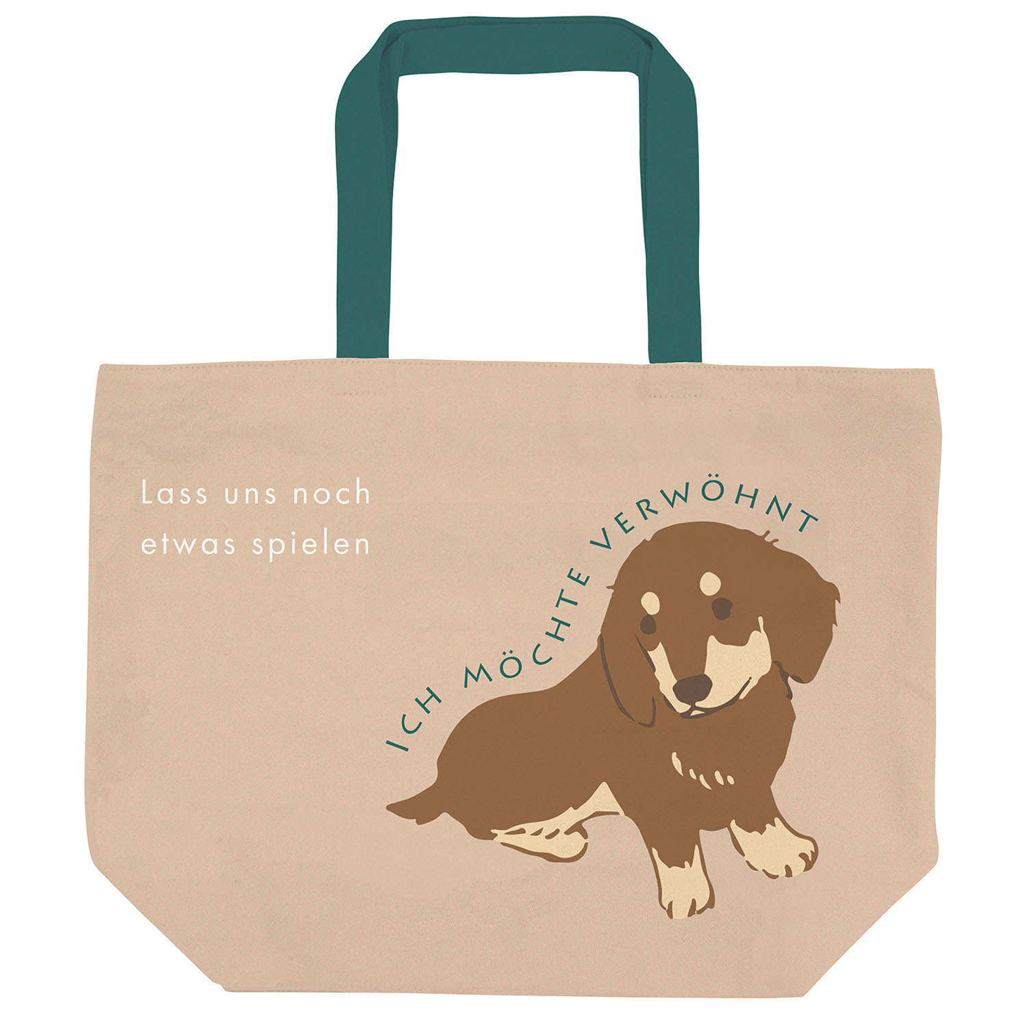 横型トートバッグ カールおすわり - 画像1