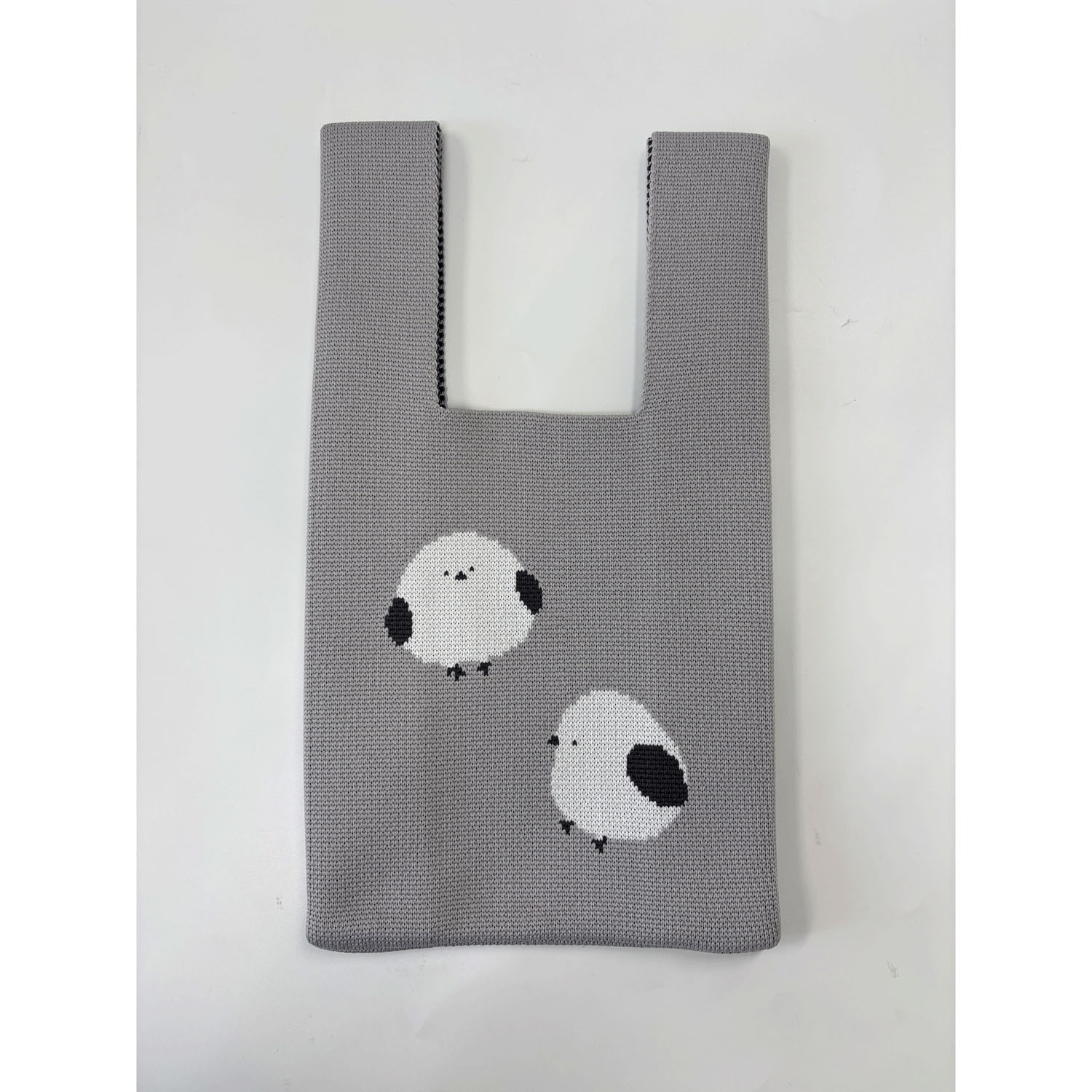 ニットバッグ シマエナガグレー - 画像2