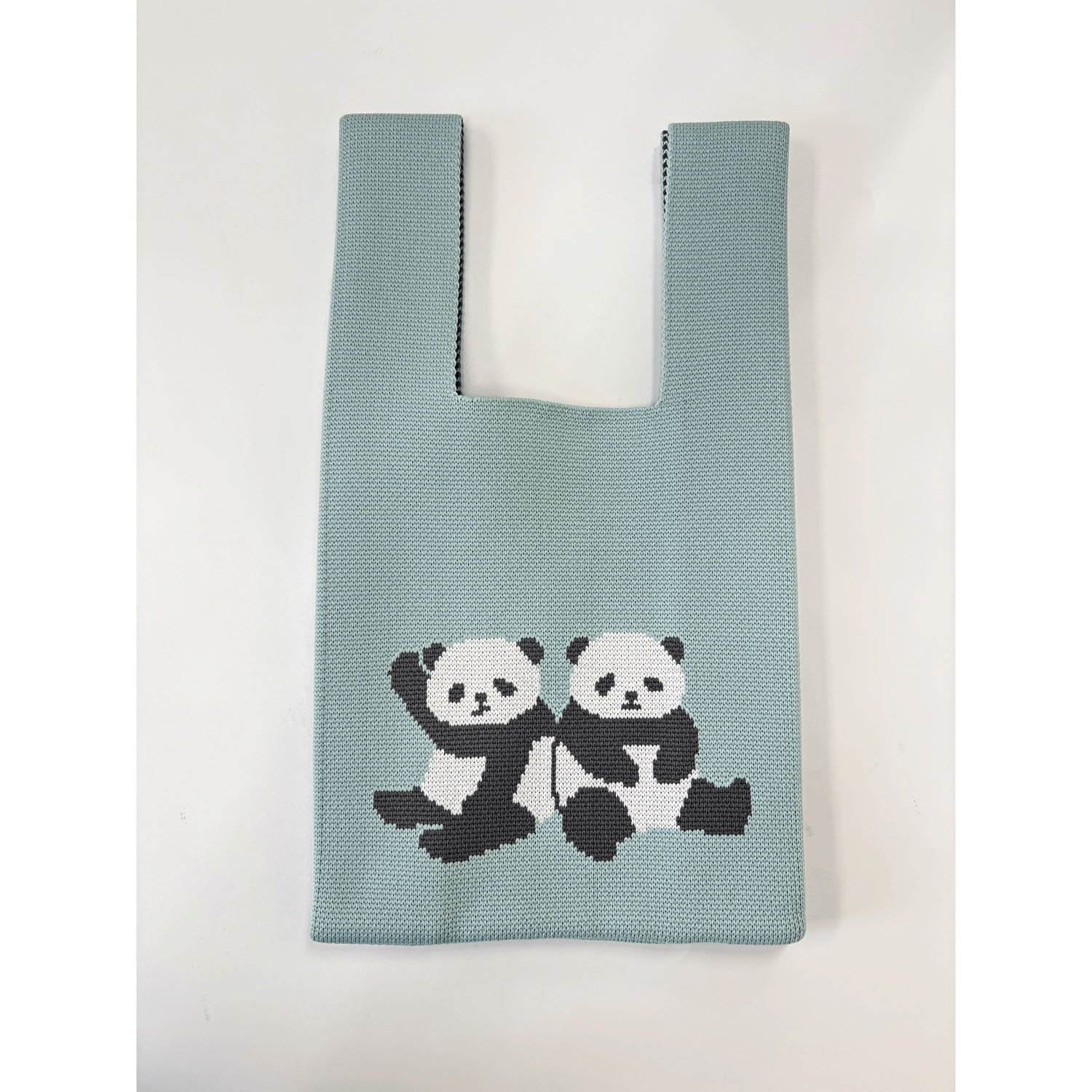 ニットバッグ 仲良しパンダ - 画像2