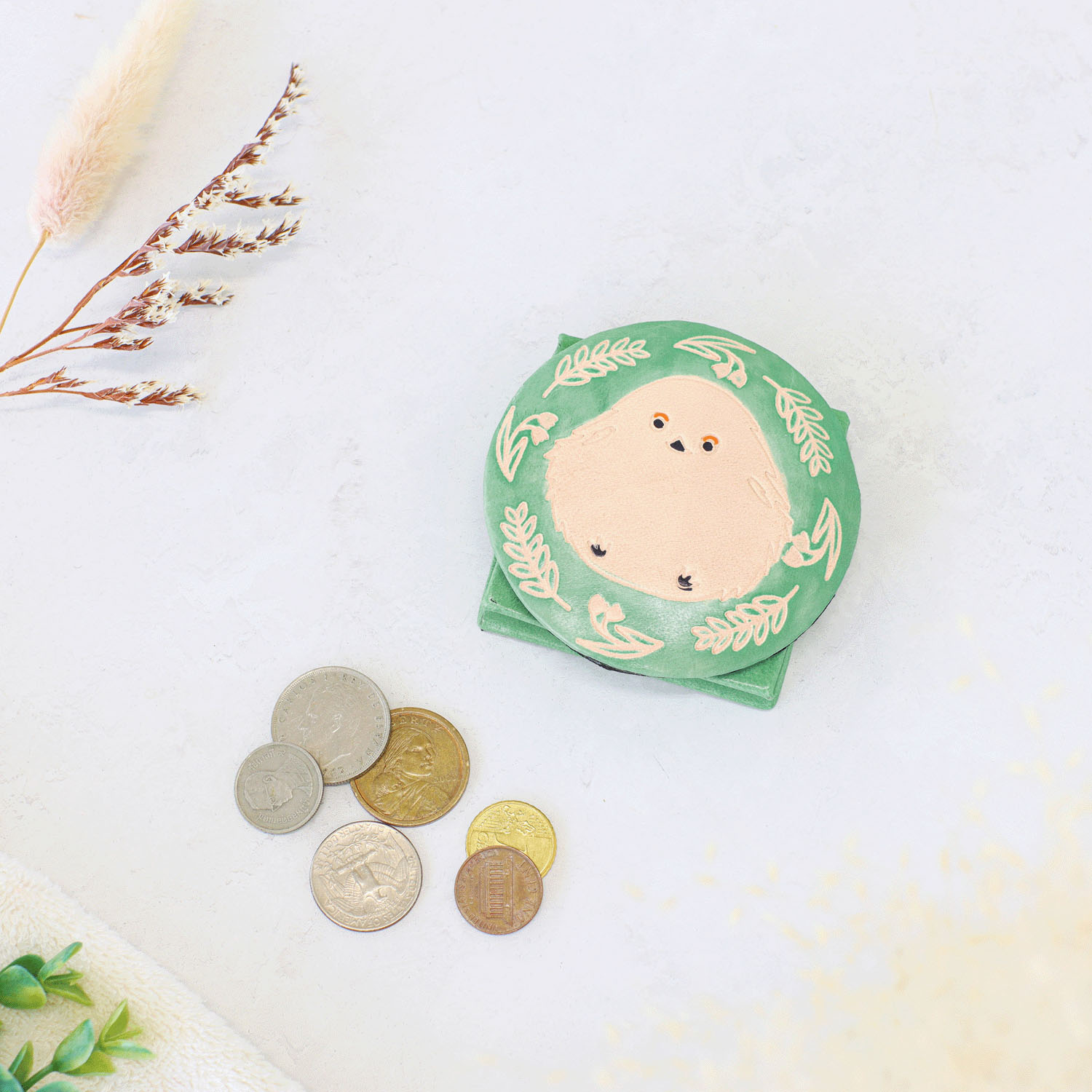 ヤンピーコインパース フワフワシマエナガ - 画像1