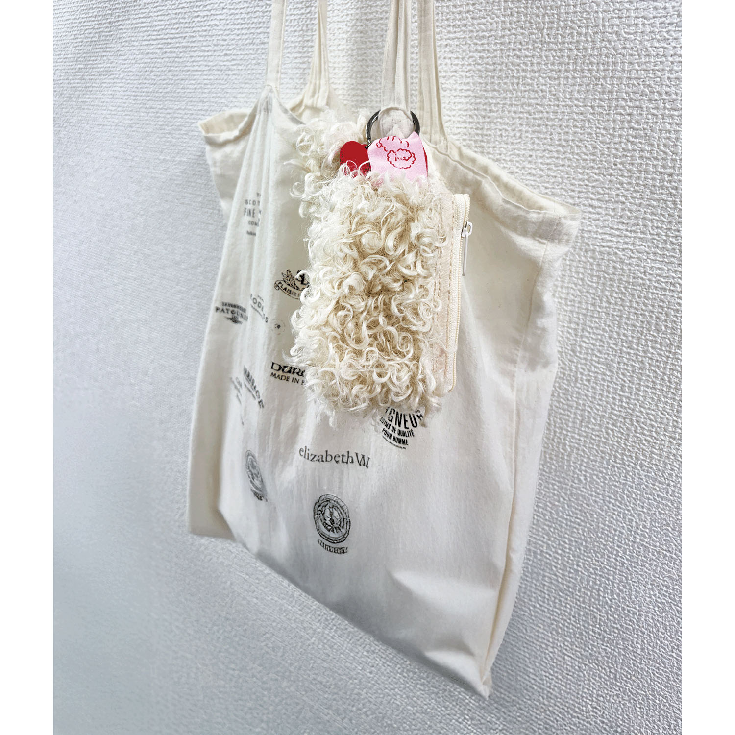 トイプードル ポーチS リング付き CRM - 画像3