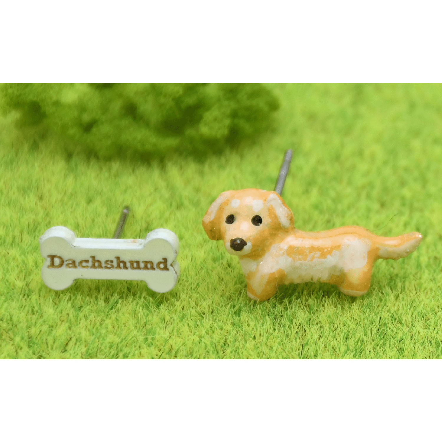 elioピアス ダックスフンド（ライトブラウン）