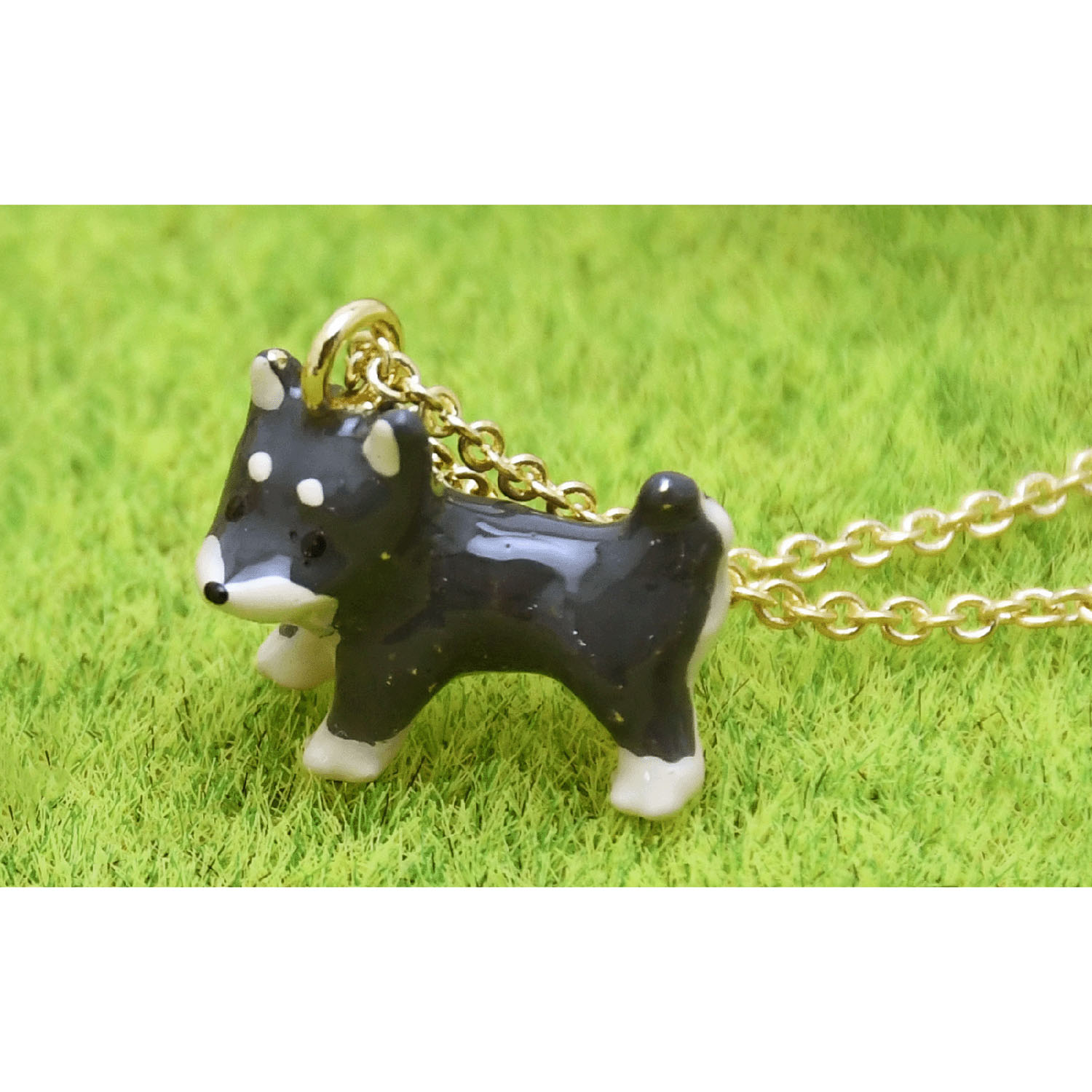 elioネックレス柴犬（黒柴） - 画像1