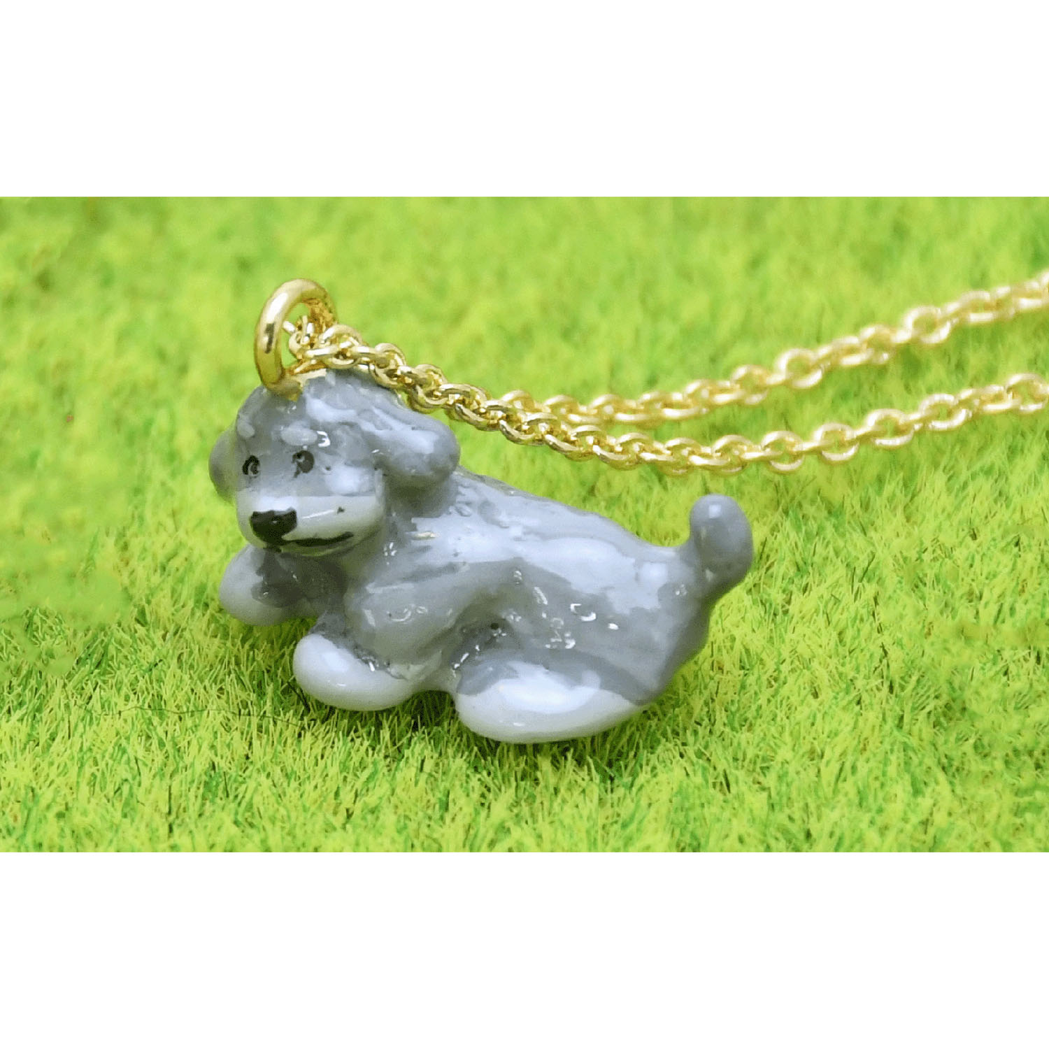 elioネックレス トイプードル（グレー） - 画像1