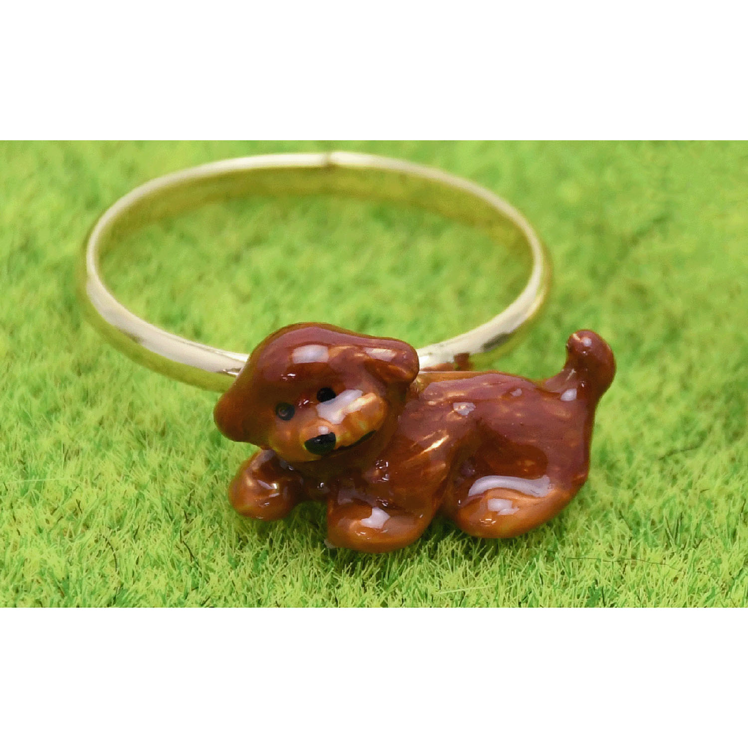 elioリング トイプードル（ブラウン） - 画像1