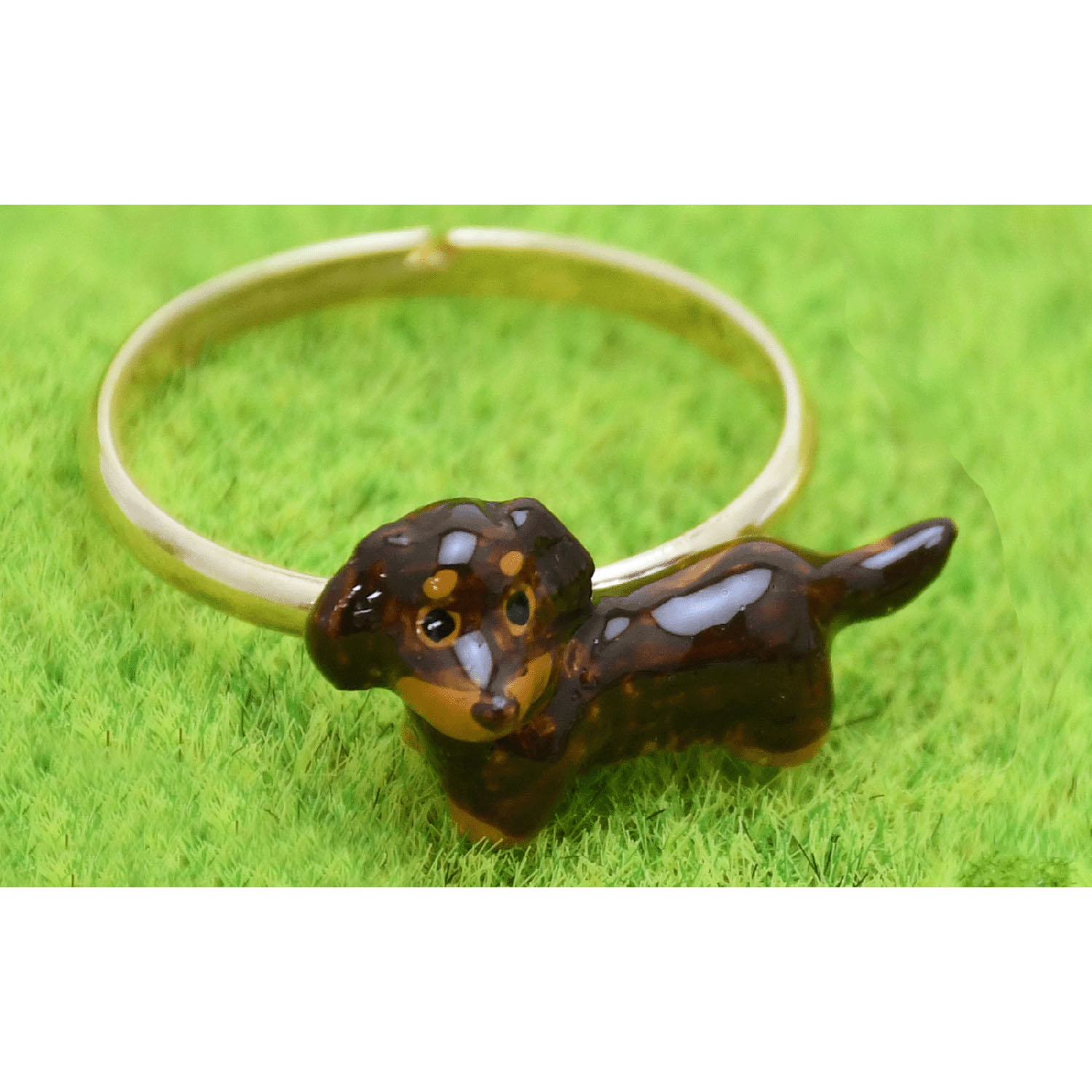 elioリング ダックスフンド（ブラウン） - 画像1