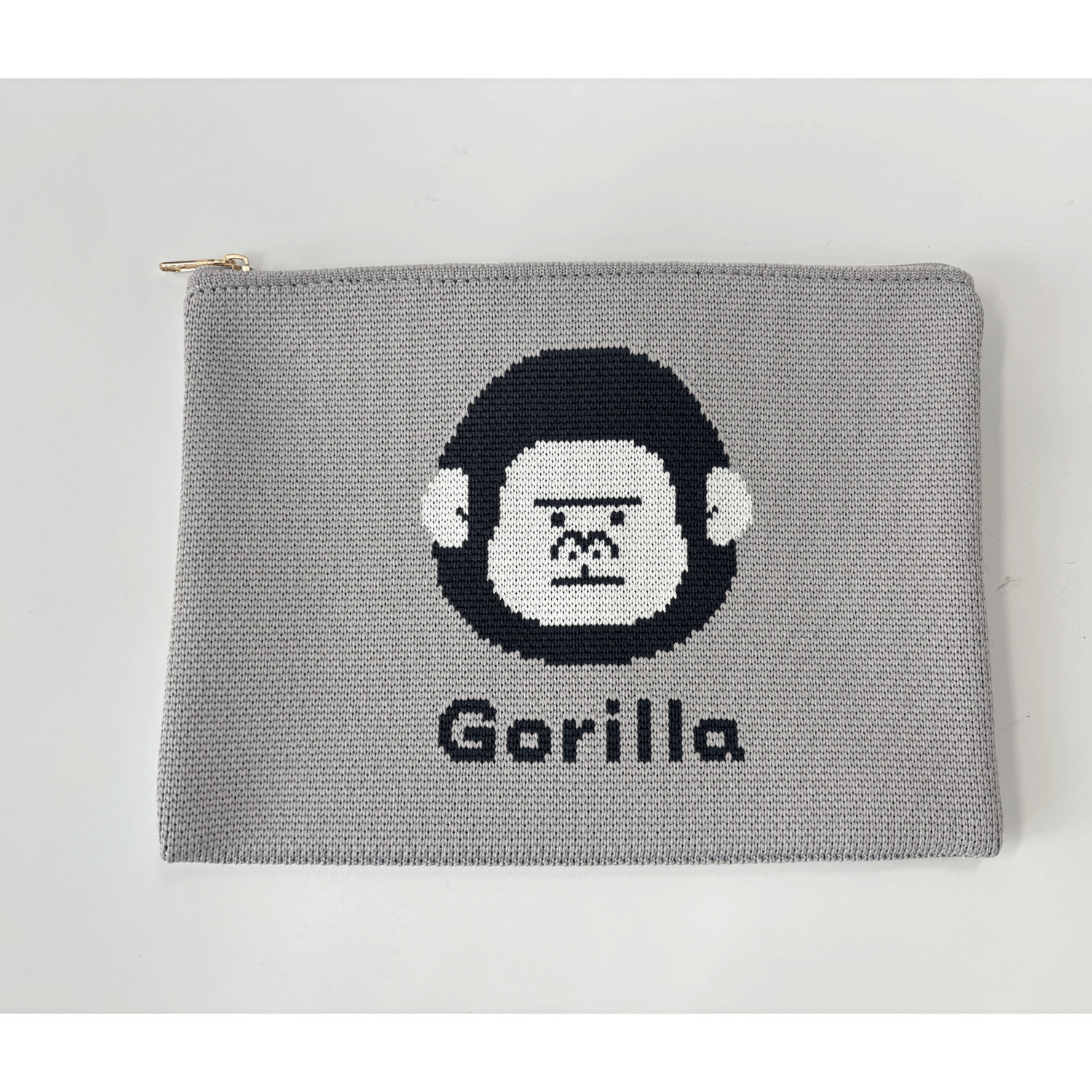 ニットポーチ  ゴリラ - 画像1