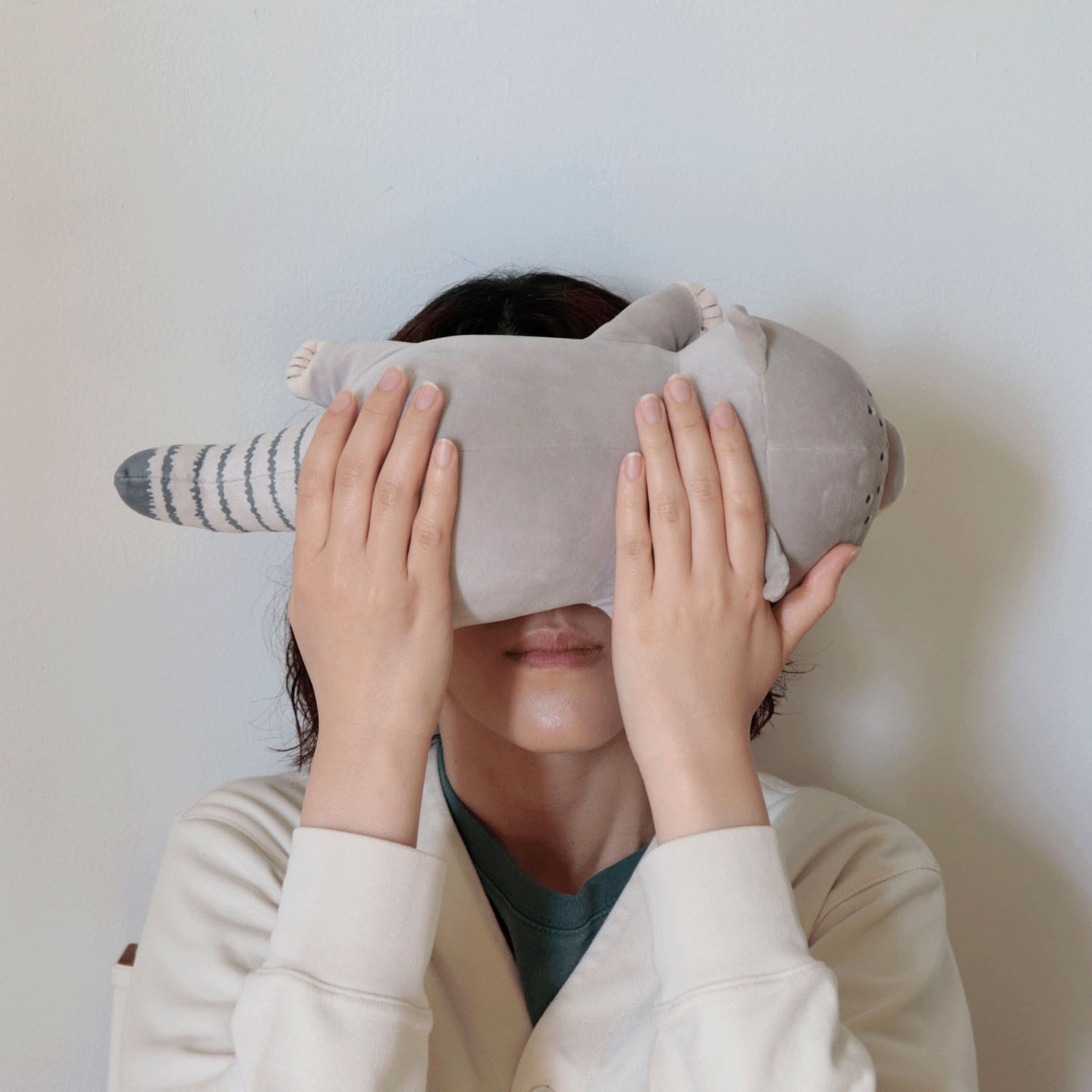 ハグミーズー HOT＆COOLピロークッション マヌルネコ - 画像2