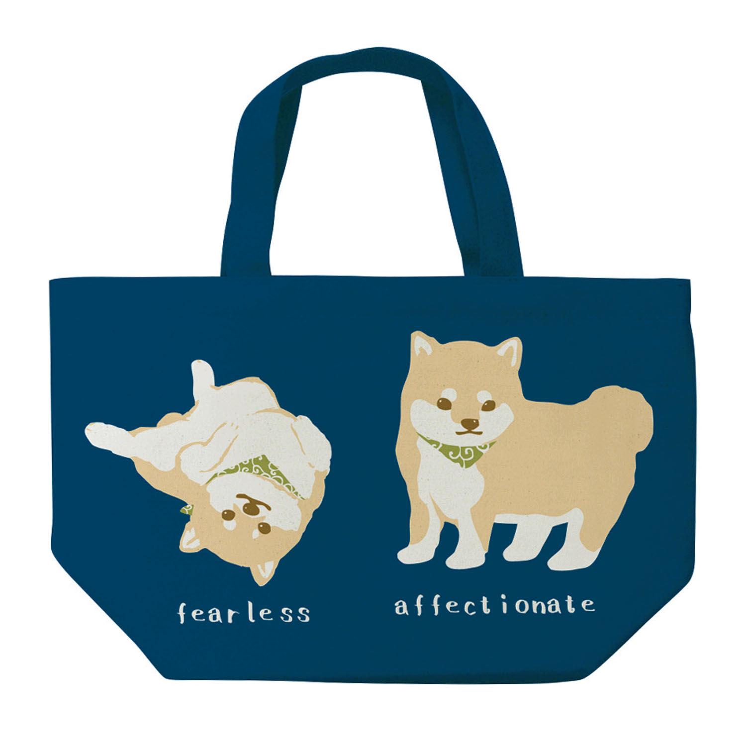 ミニトート まめしばネイビー（コータくん） - 画像1