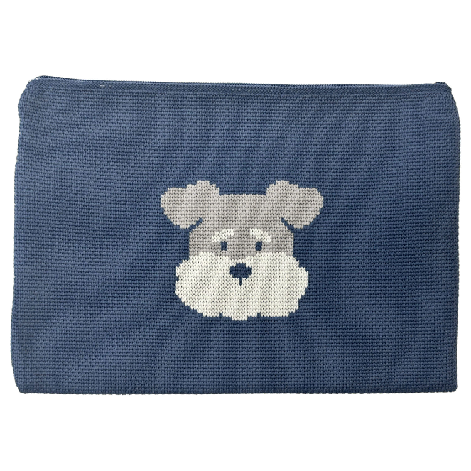 ニットポーチ シュナウザーフェイス