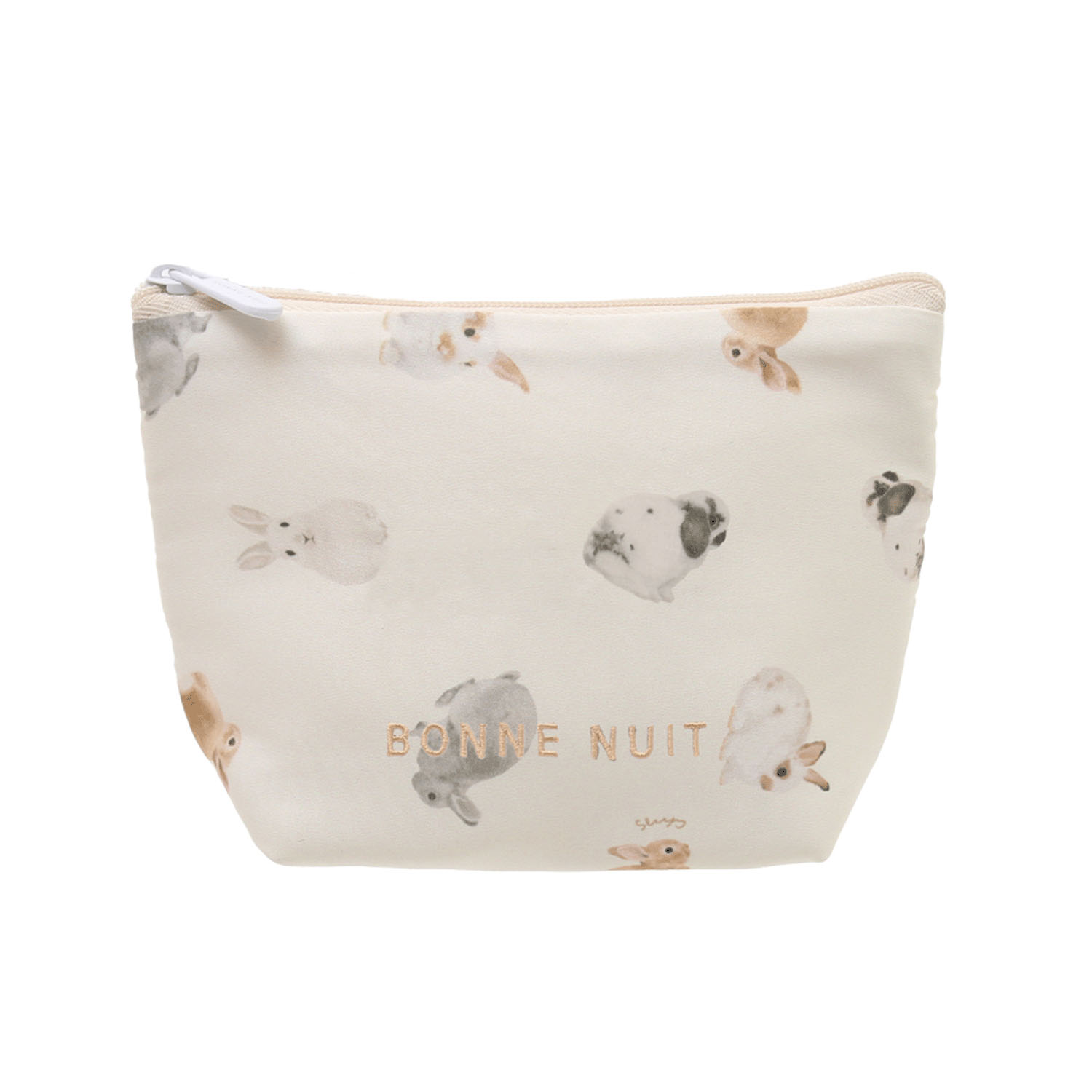 ティッシュ舟形ポーチ ウサギ - 画像1