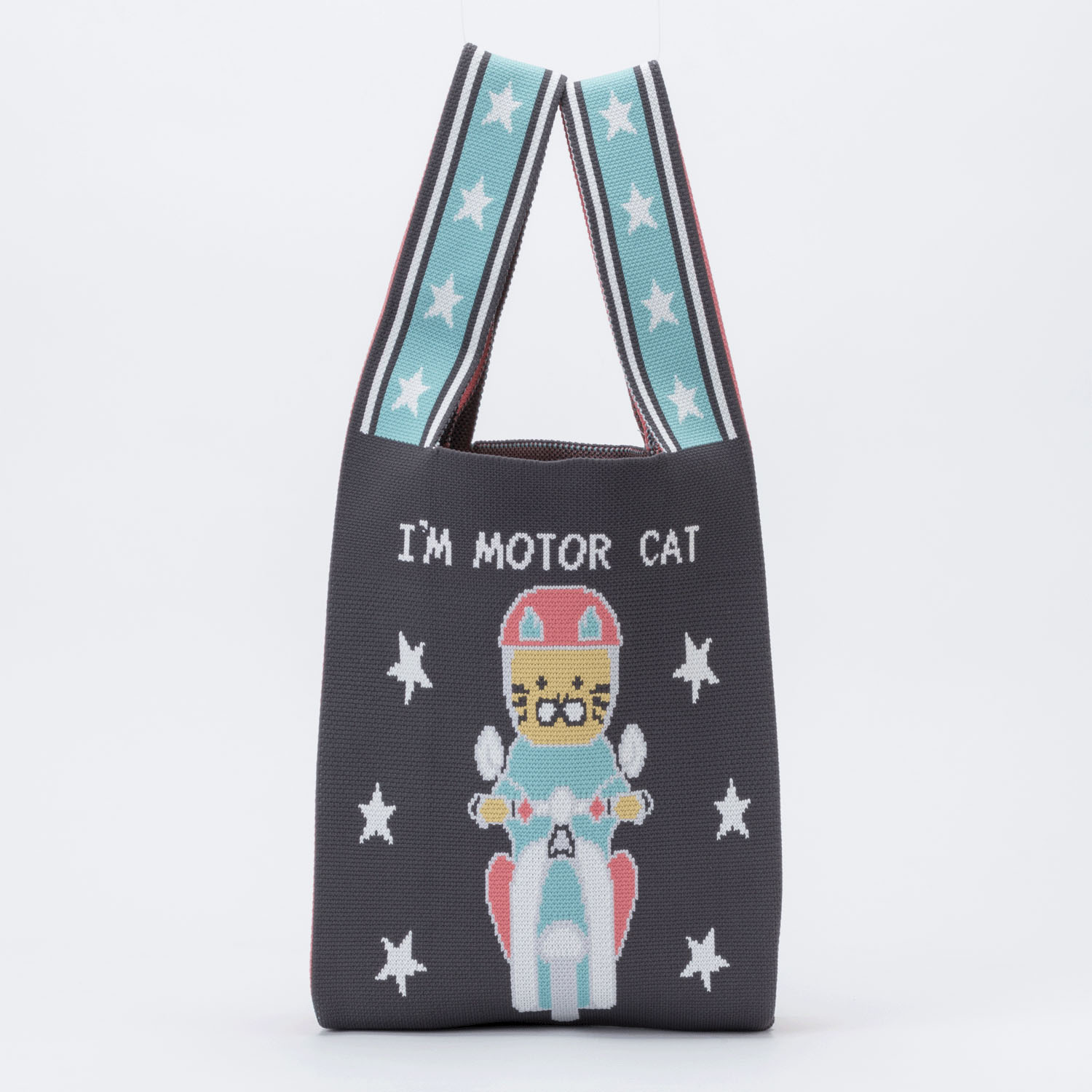 NEKONOBA ニットバッグ大 MOTOR CATS - 画像2