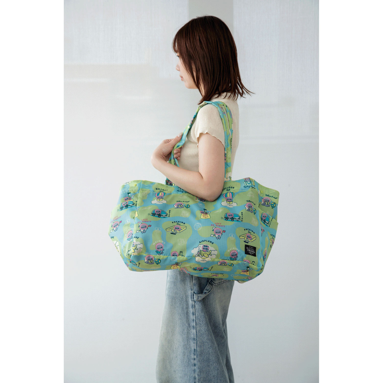 アングリーマチコ トラベル エコバッグL TU - 画像2