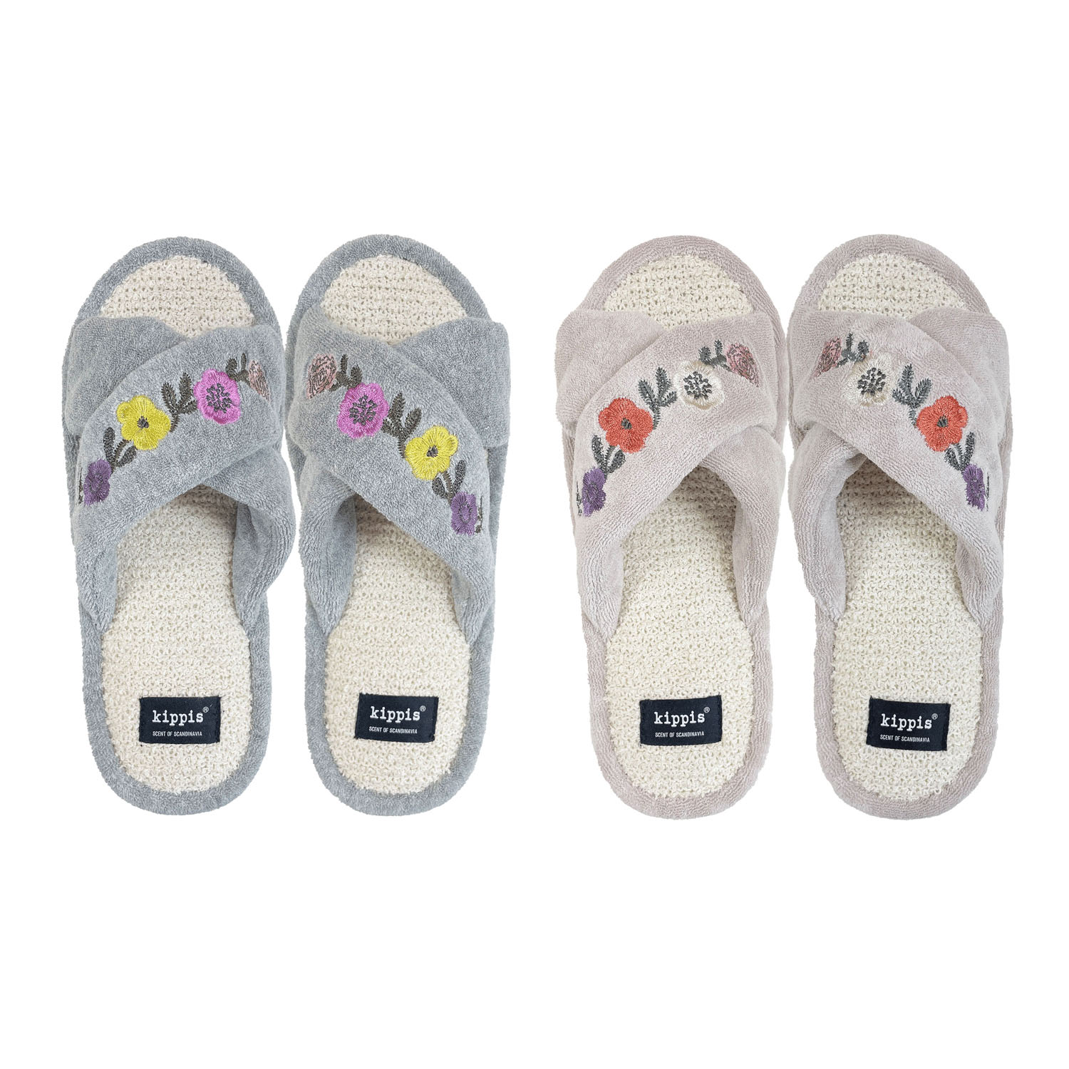 kippis スリッパ 花冠クロスバンド