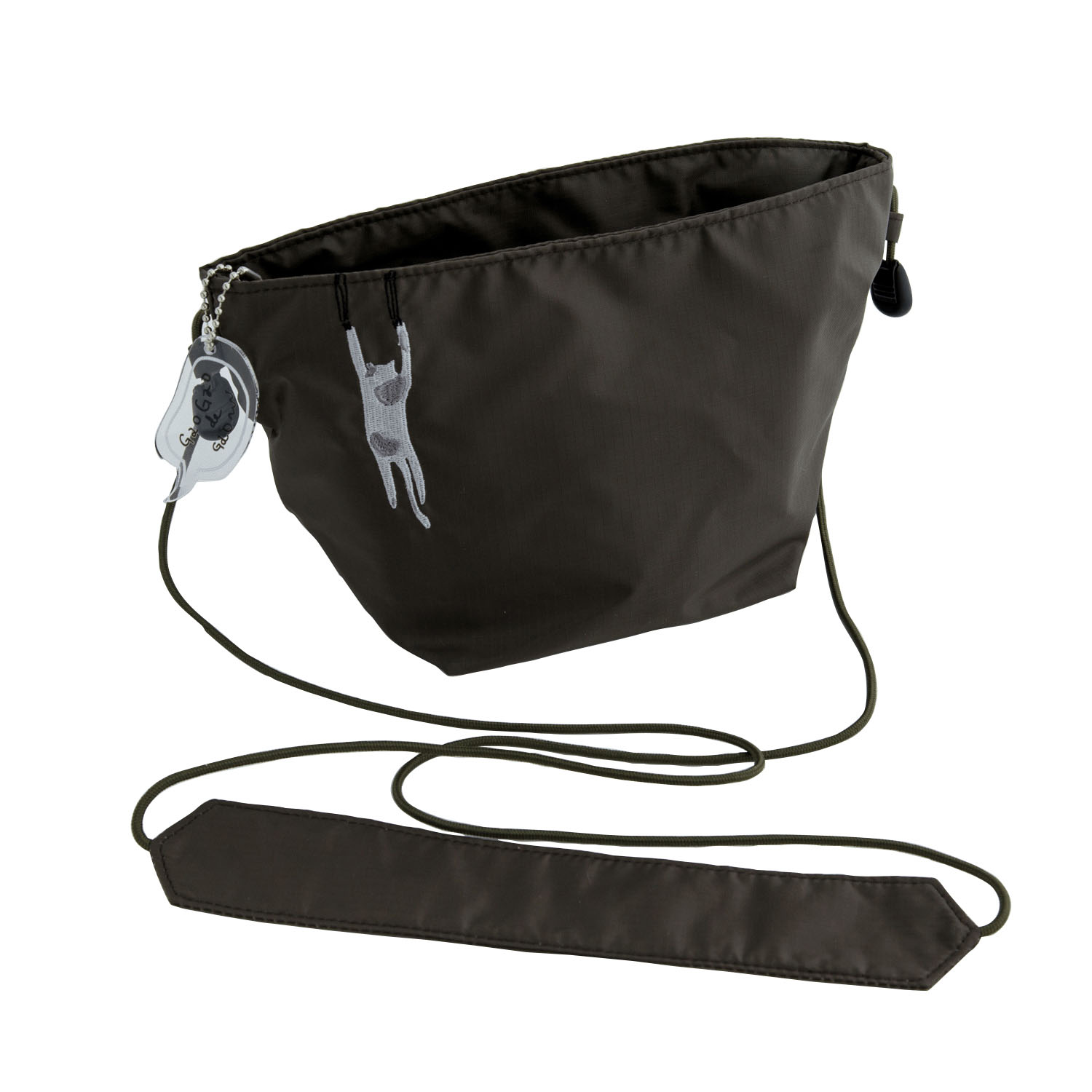 くせ強 ポシェット ダークブラウン - 画像1