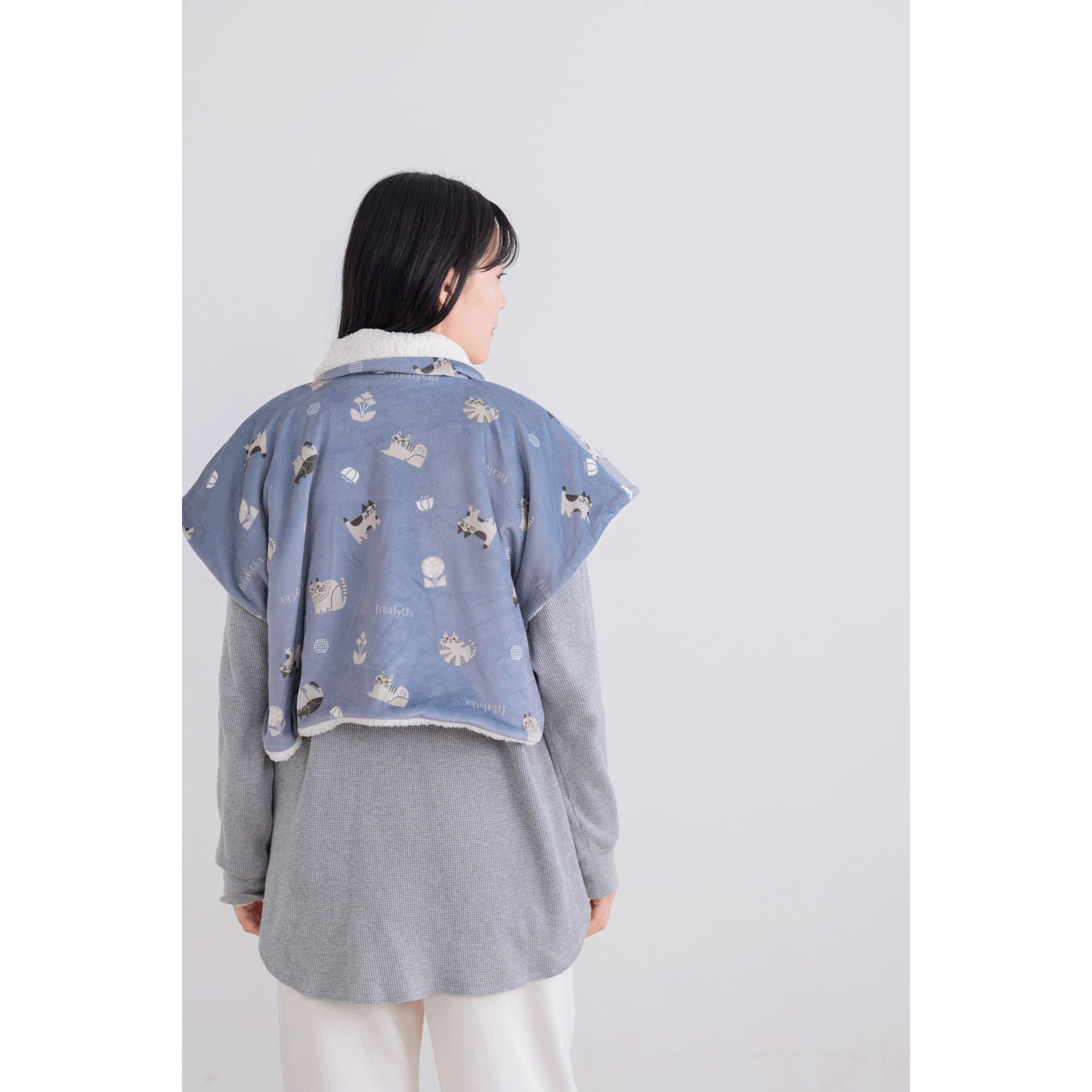 fikalycka フランネル 肩当て グレー - 画像6