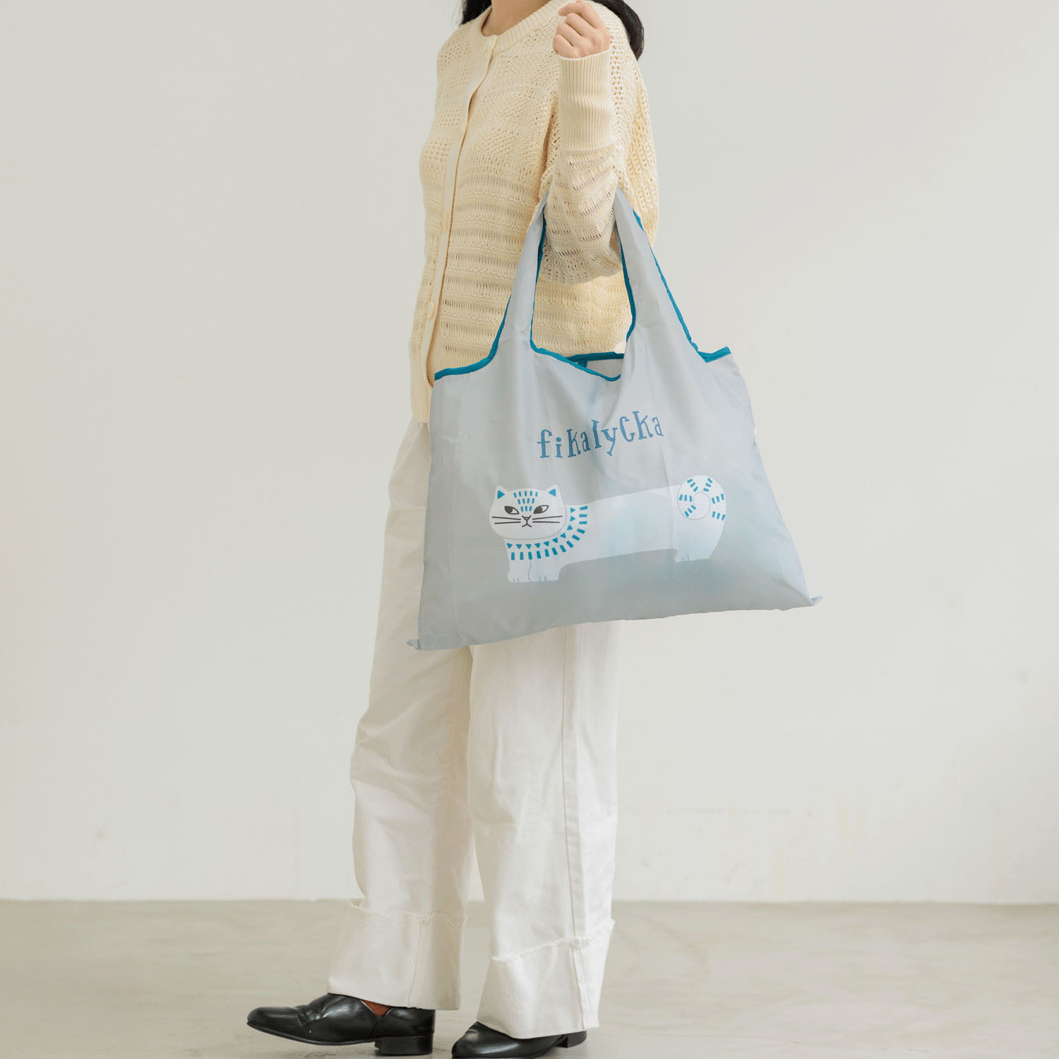 fikalycka 2wayショッピングバッグ グレー - 画像4