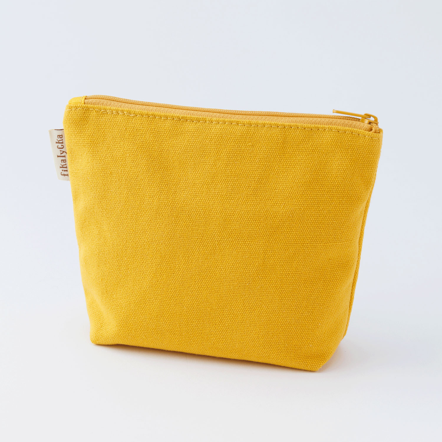 fikalycka 舟形ポーチ サガラ刺繍 イエロー - 画像2