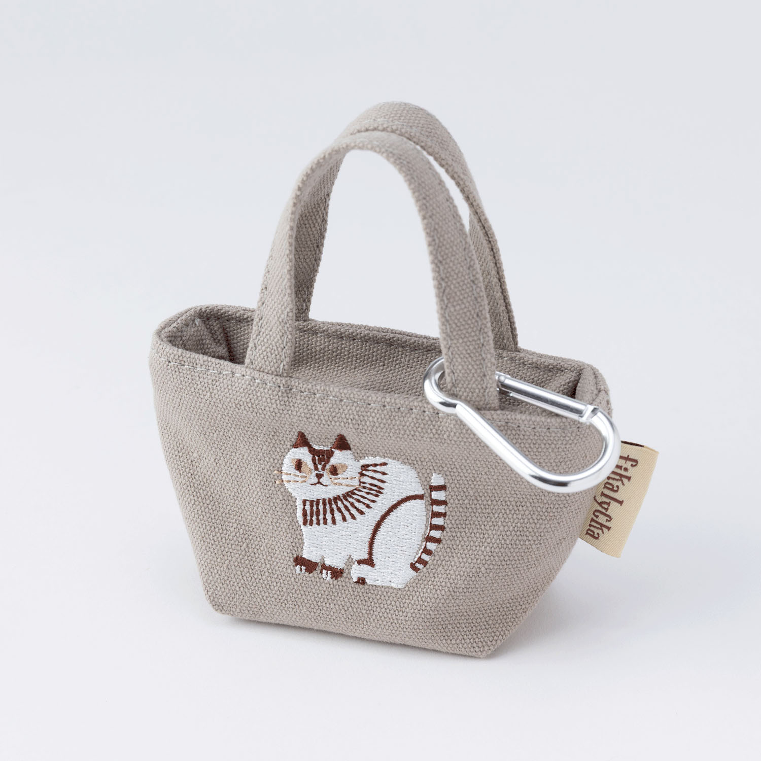 fikalycka ミニミニトートカラビナ付き グレージュ - 画像1