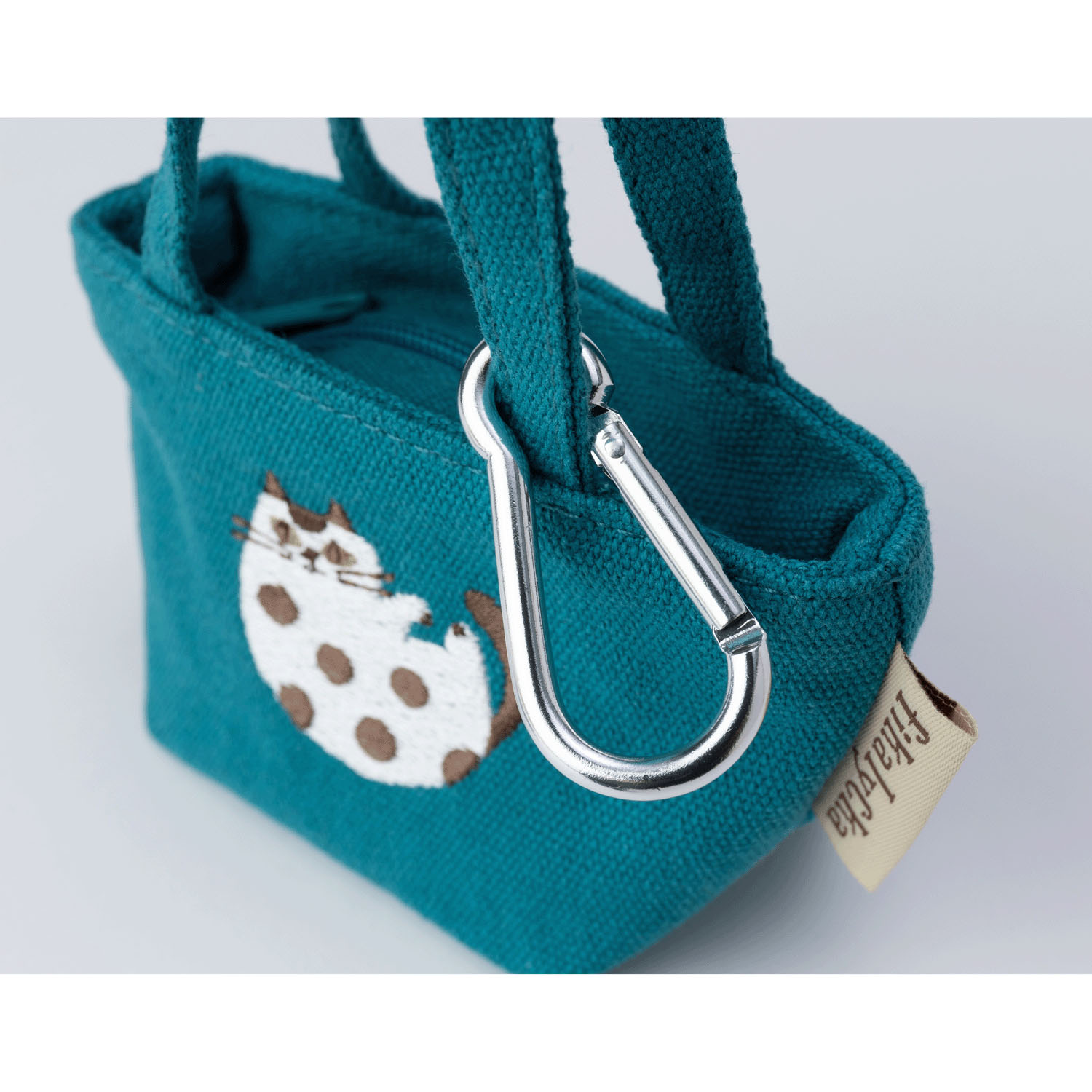 fikalycka ミニミニトートカラビナ付き ブルー - 画像3