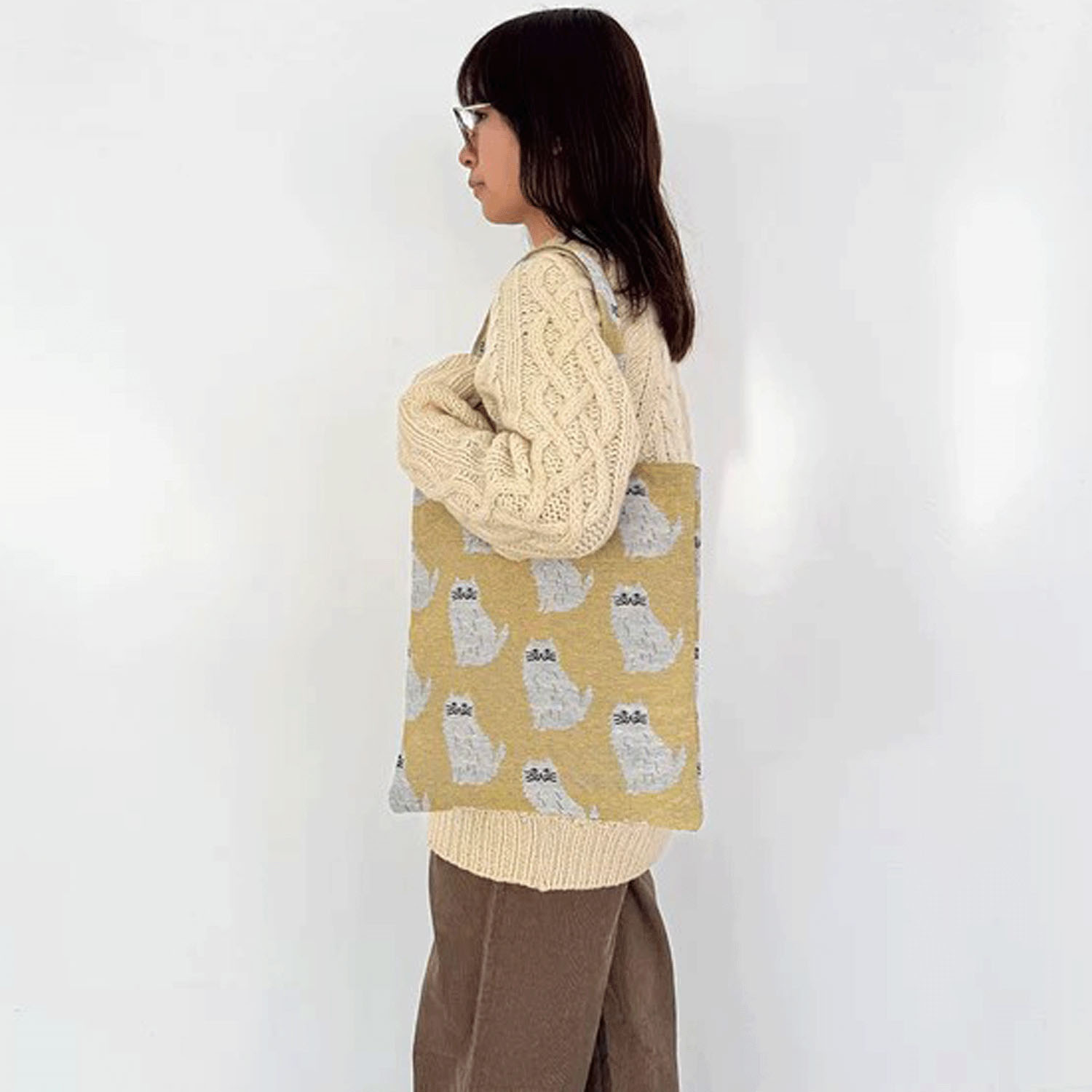 コピーヌフラットトート イエロー - 画像2