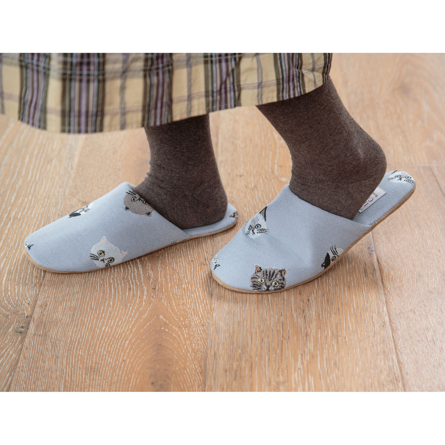 I LOVE CAT！スリッパ ラベンダー - 画像2